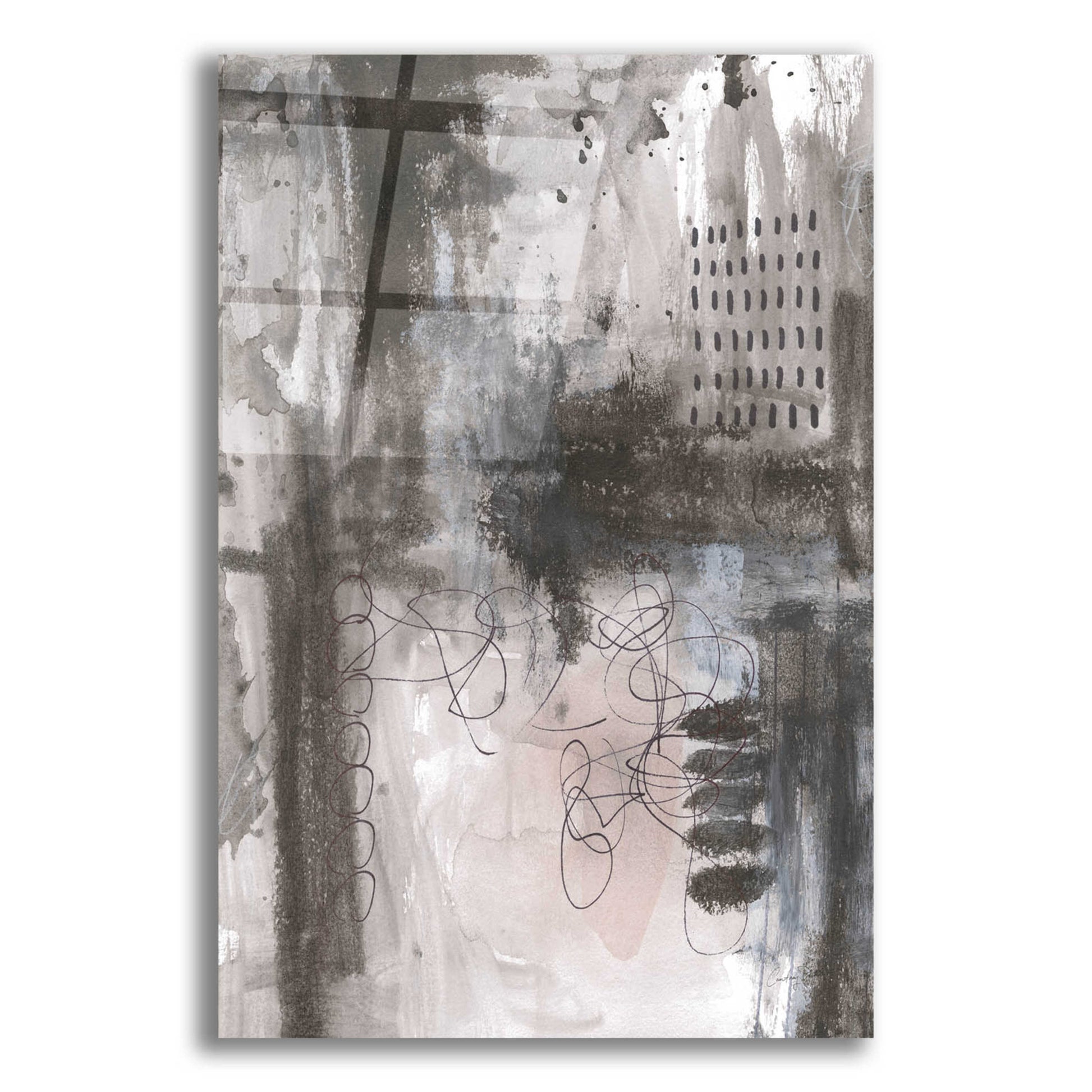 Epic Art 'Gray Matter II by Courtney Prahl, Acrylic Glass Wall Art,12x16