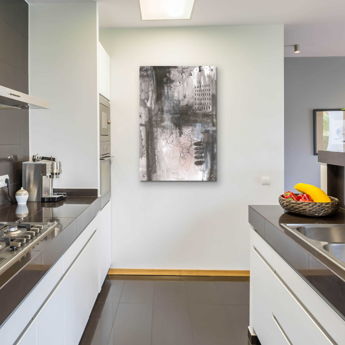 Epic Art 'Gray Matter II by Courtney Prahl, Acrylic Glass Wall Art,24x36