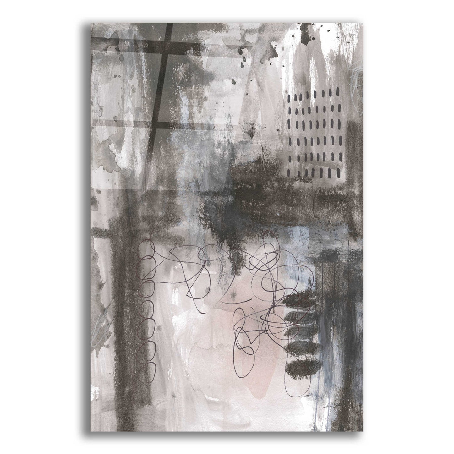 Epic Art 'Gray Matter II by Courtney Prahl, Acrylic Glass Wall Art