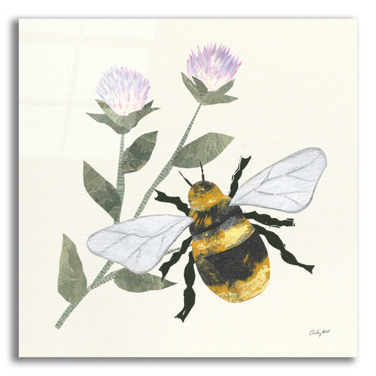 Epic Art 'In the Garden Bee by Courtney Prahl, Acrylic Glass Wall Art