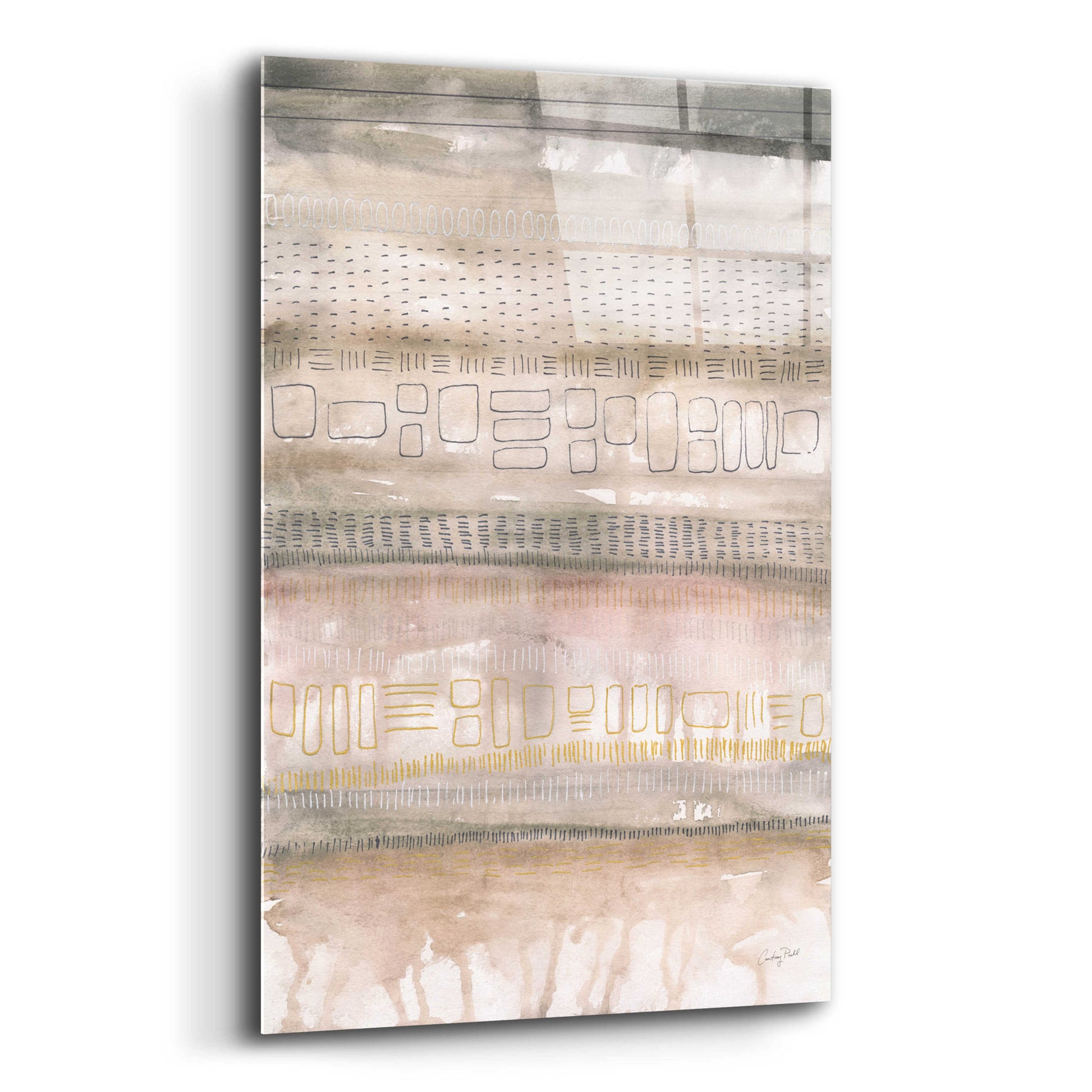 Epic Art 'Neutral Studies I by Courtney Prahl, Acrylic Glass Wall Art,12x16