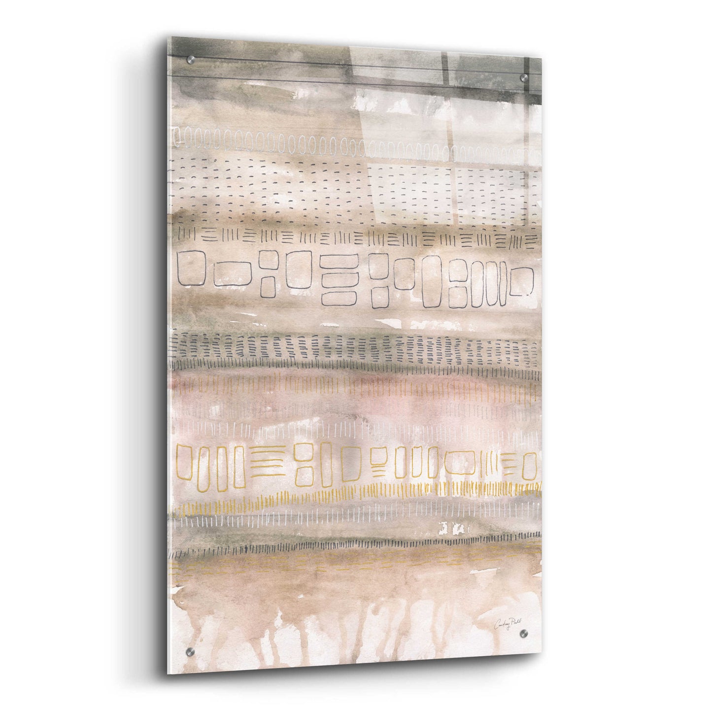 Epic Art 'Neutral Studies I by Courtney Prahl, Acrylic Glass Wall Art,24x36