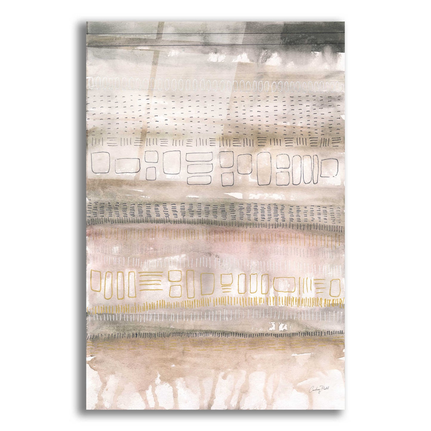 Epic Art 'Neutral Studies I by Courtney Prahl, Acrylic Glass Wall Art