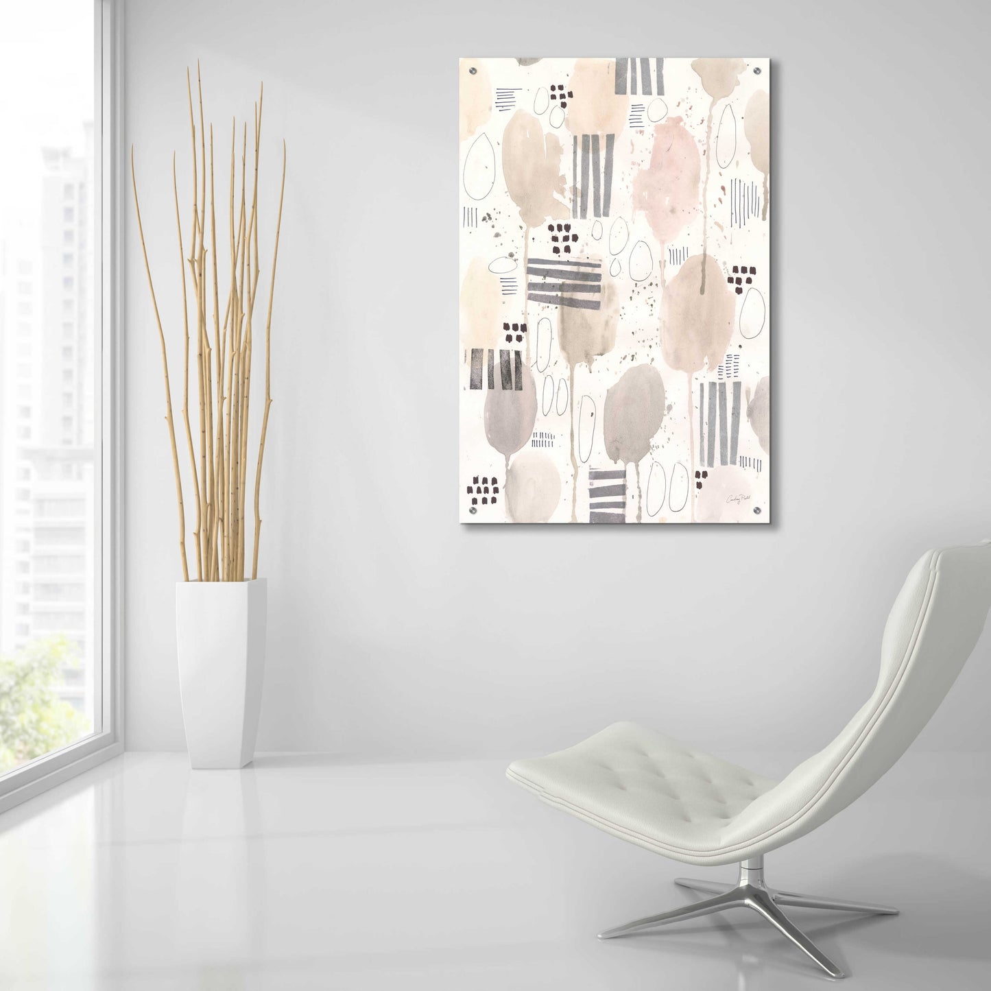 Epic Art 'Neutral Studies II by Courtney Prahl, Acrylic Glass Wall Art,24x36