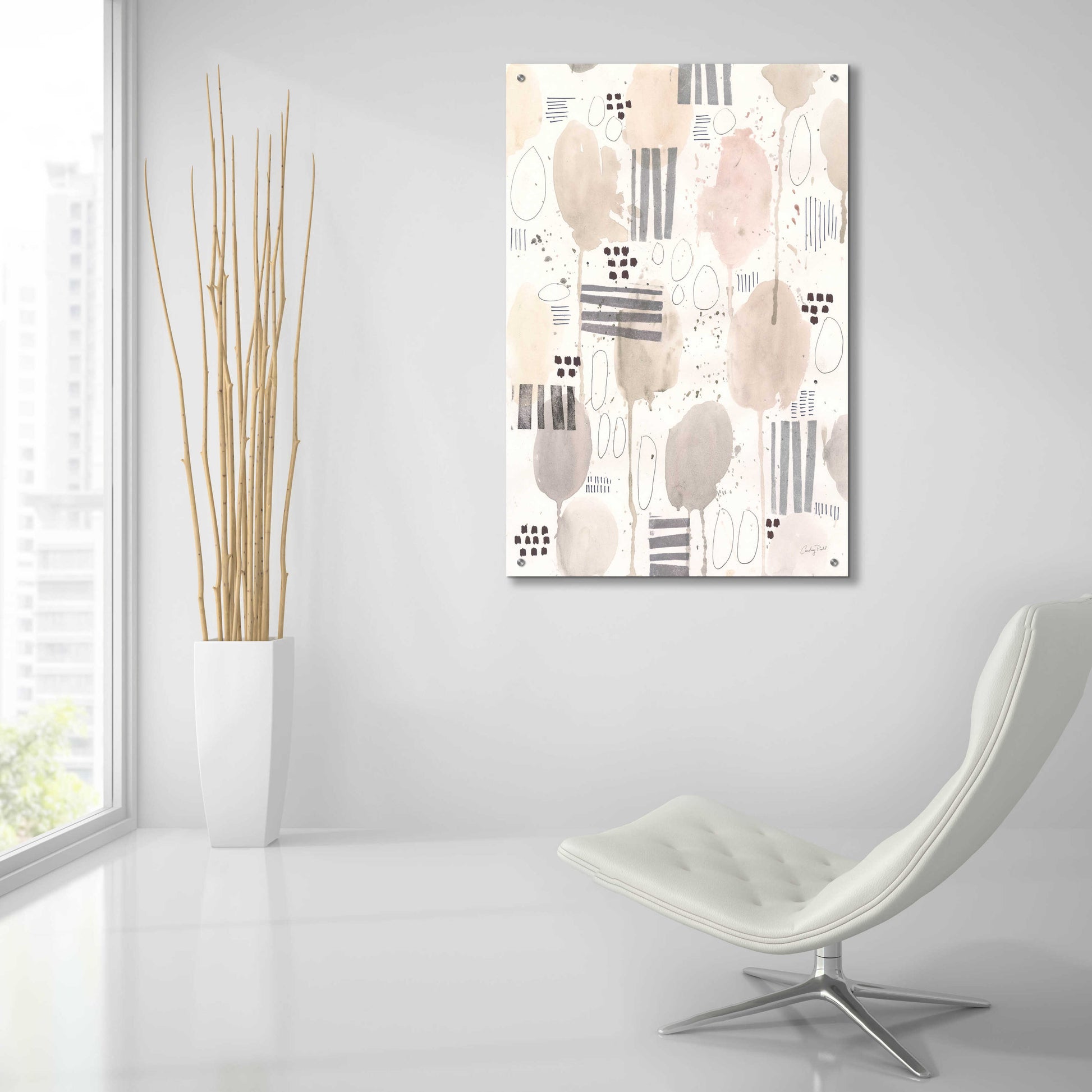 Epic Art 'Neutral Studies II by Courtney Prahl, Acrylic Glass Wall Art,24x36