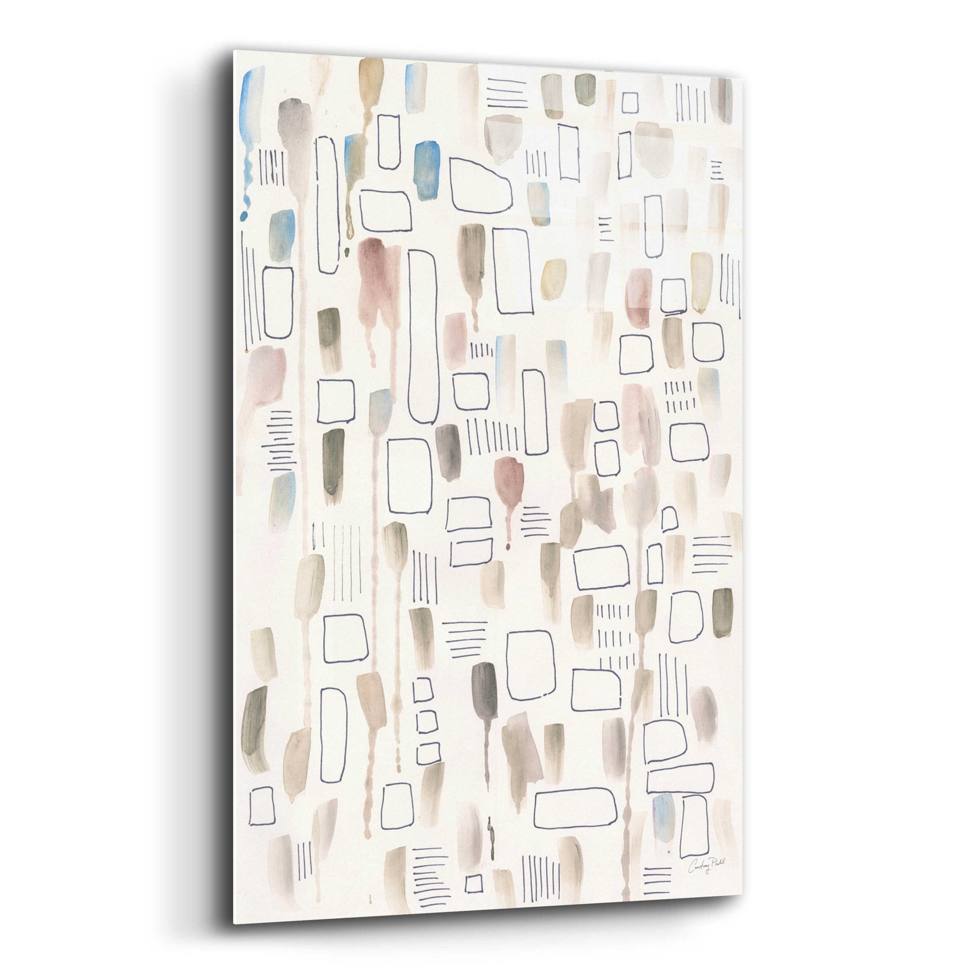 Epic Art 'Neutral Studies III by Courtney Prahl, Acrylic Glass Wall Art,12x16