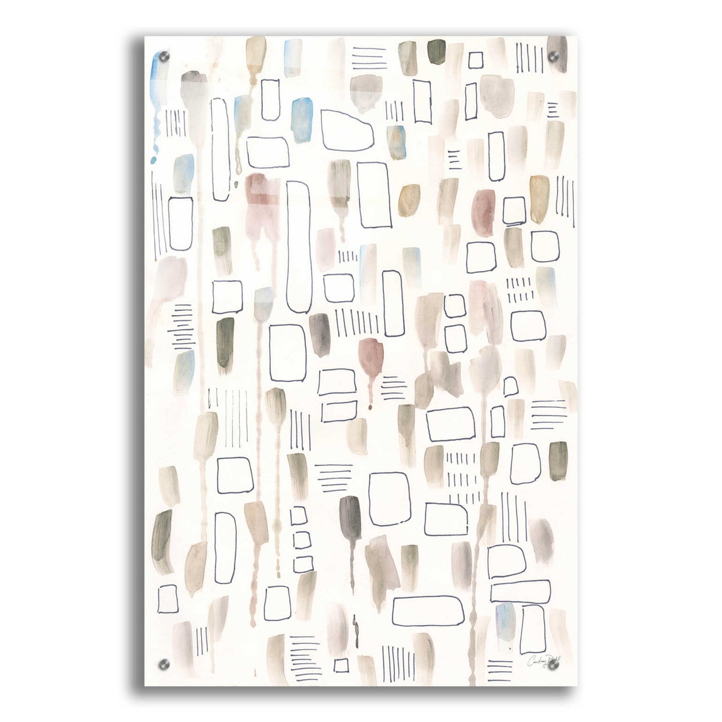 Epic Art 'Neutral Studies III by Courtney Prahl, Acrylic Glass Wall Art,24x36