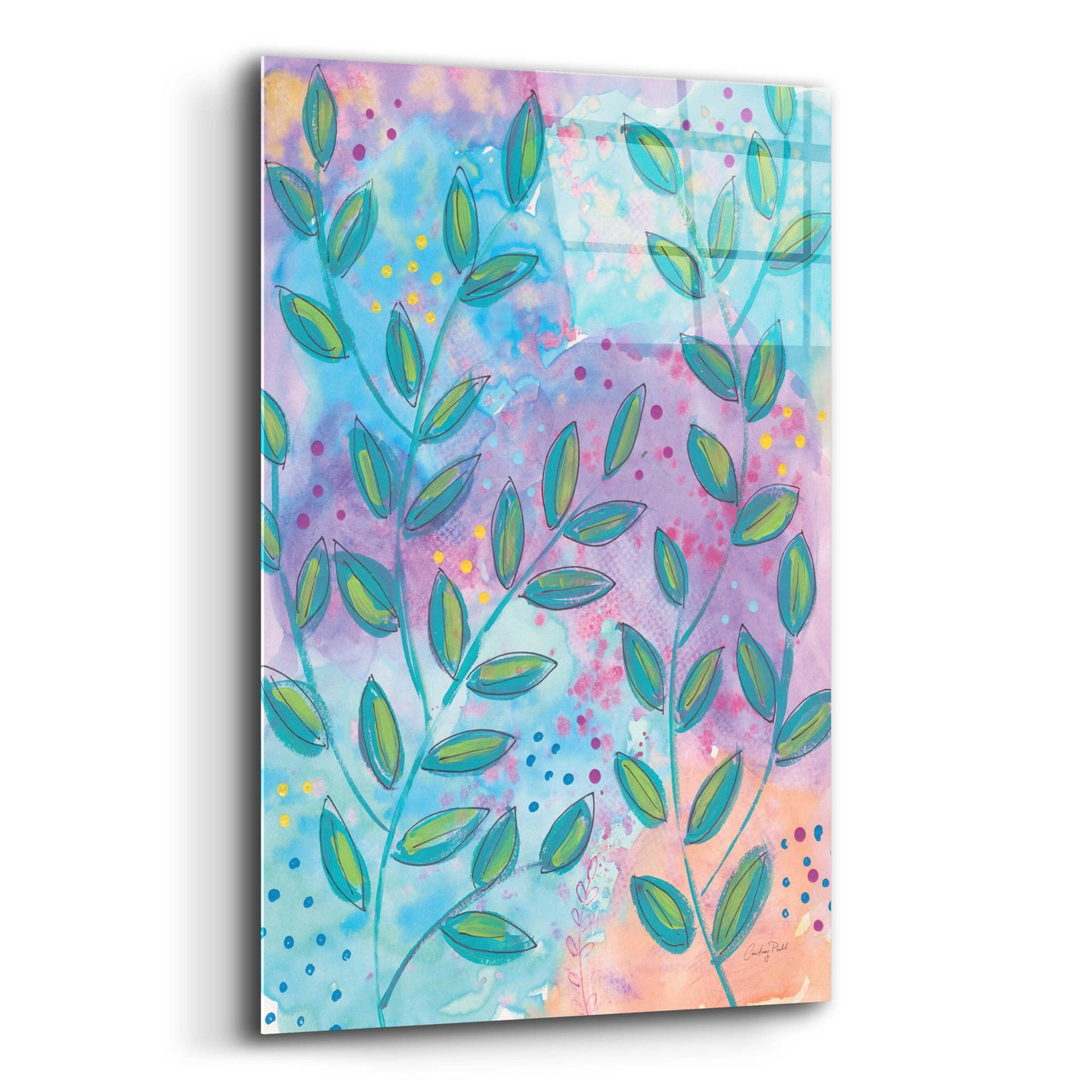 Epic Art 'Botanical Brights I by Courtney Prahl, Acrylic Glass Wall Art,12x16