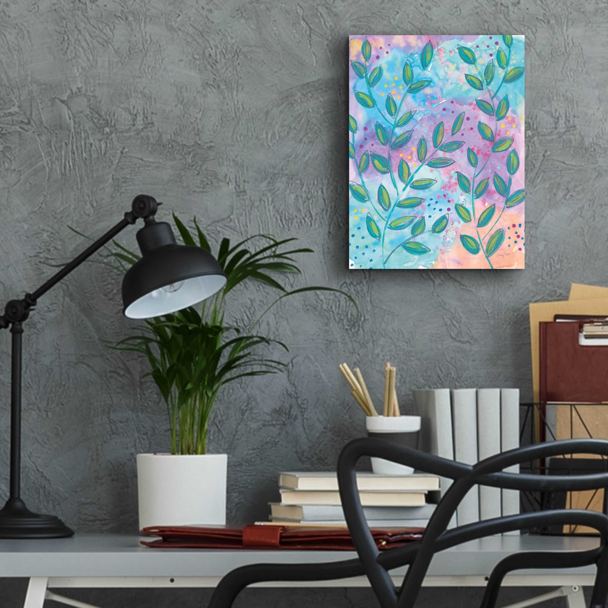 Epic Art 'Botanical Brights I by Courtney Prahl, Acrylic Glass Wall Art,12x16