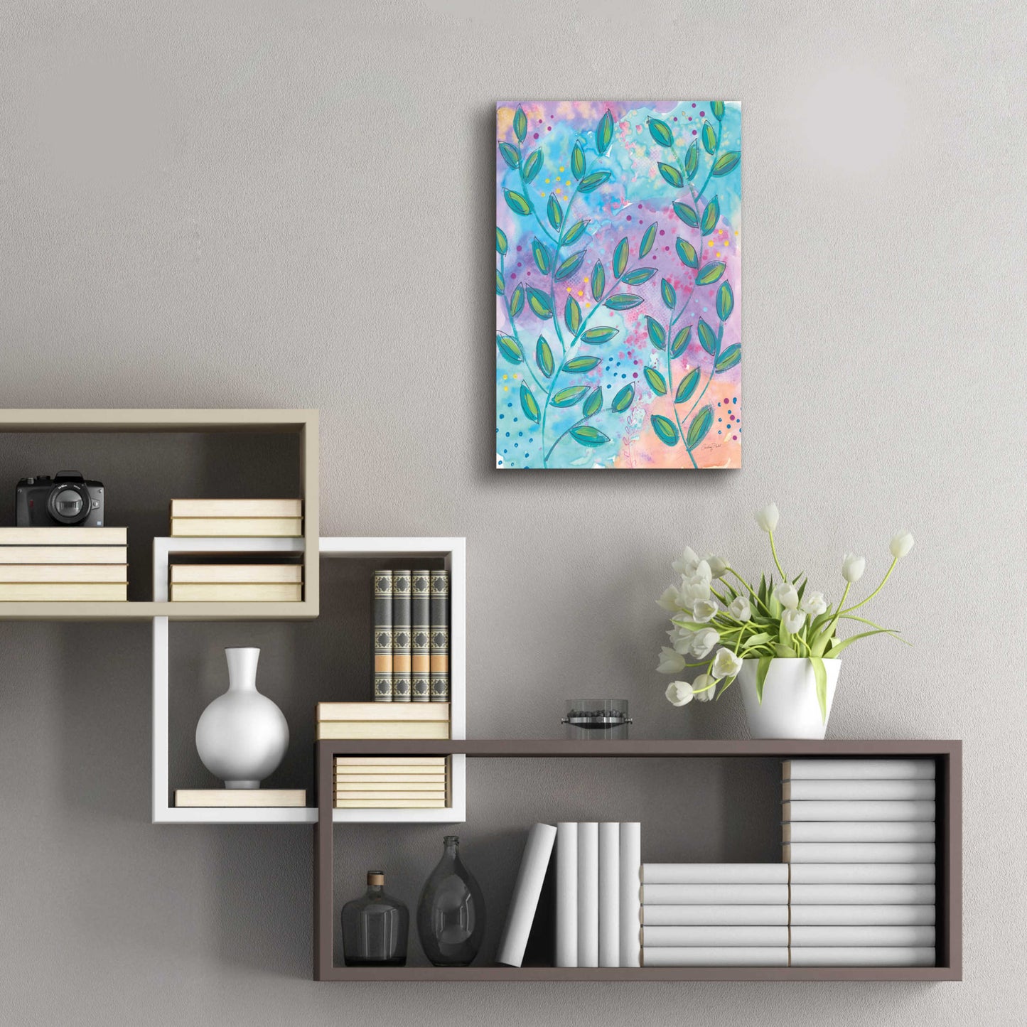 Epic Art 'Botanical Brights I by Courtney Prahl, Acrylic Glass Wall Art,16x24