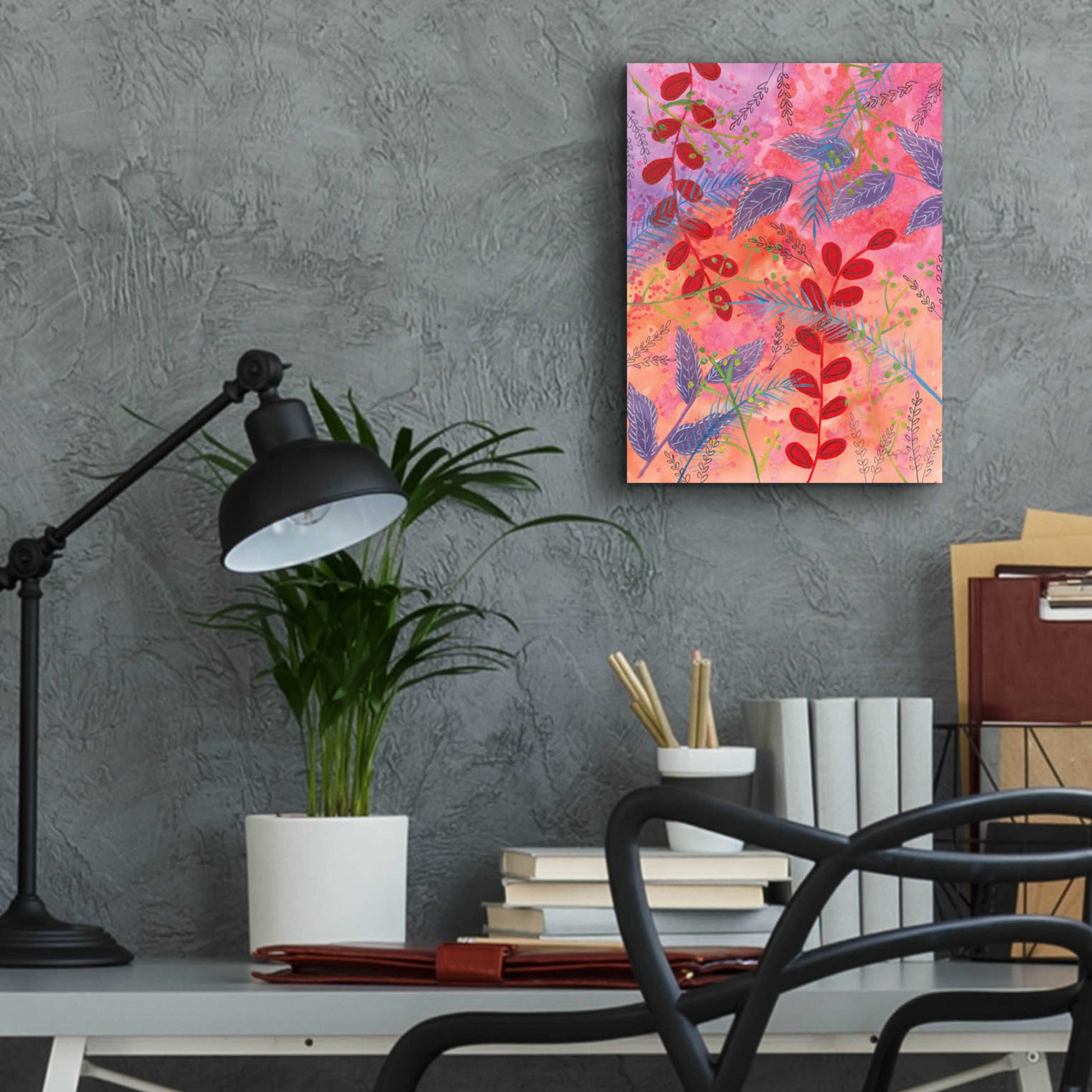 Epic Art 'Botanical Brights II by Courtney Prahl, Acrylic Glass Wall Art,12x16