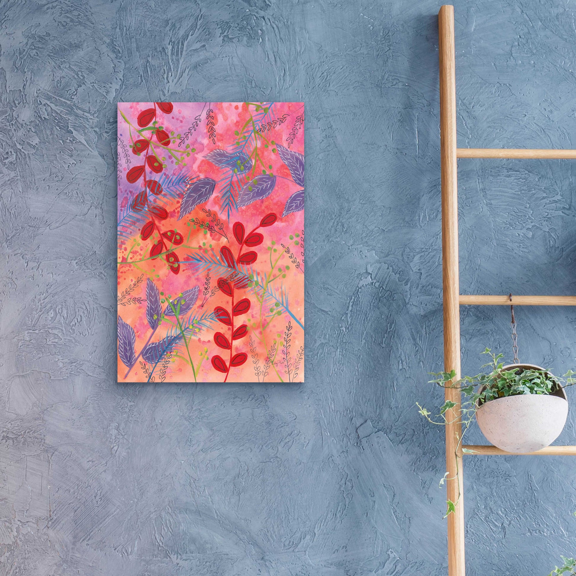 Epic Art 'Botanical Brights II by Courtney Prahl, Acrylic Glass Wall Art,16x24