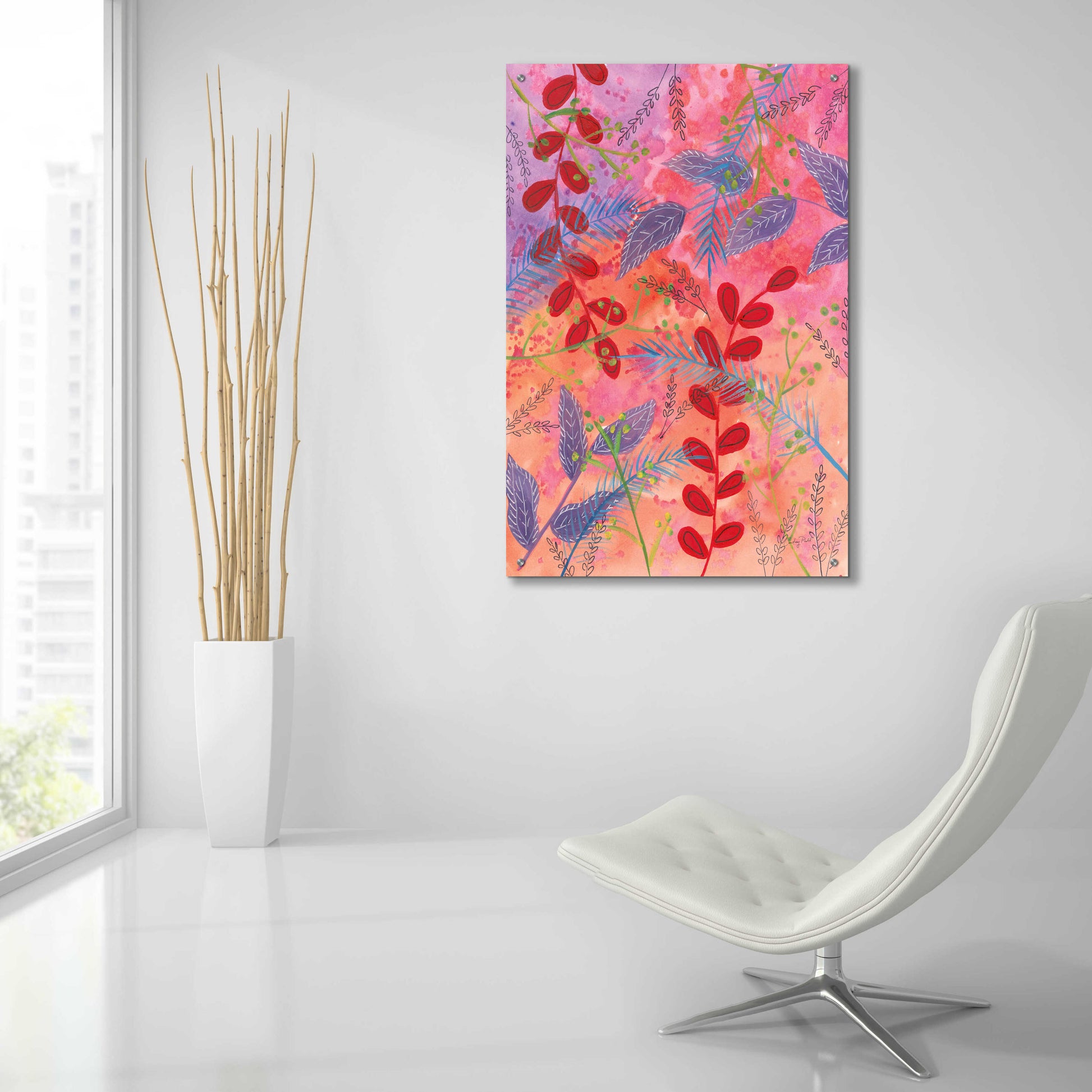 Epic Art 'Botanical Brights II by Courtney Prahl, Acrylic Glass Wall Art,24x36