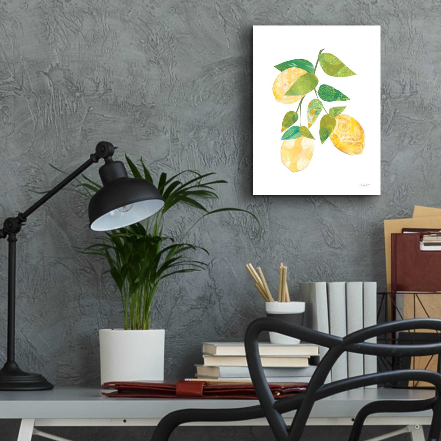 Epic Art 'Summer Lemons I by Courtney Prahl, Acrylic Glass Wall Art,12x16