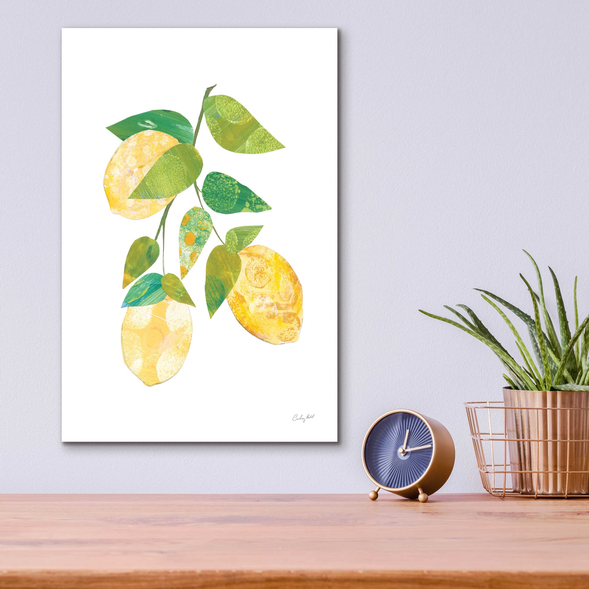 Epic Art 'Summer Lemons I by Courtney Prahl, Acrylic Glass Wall Art,12x16