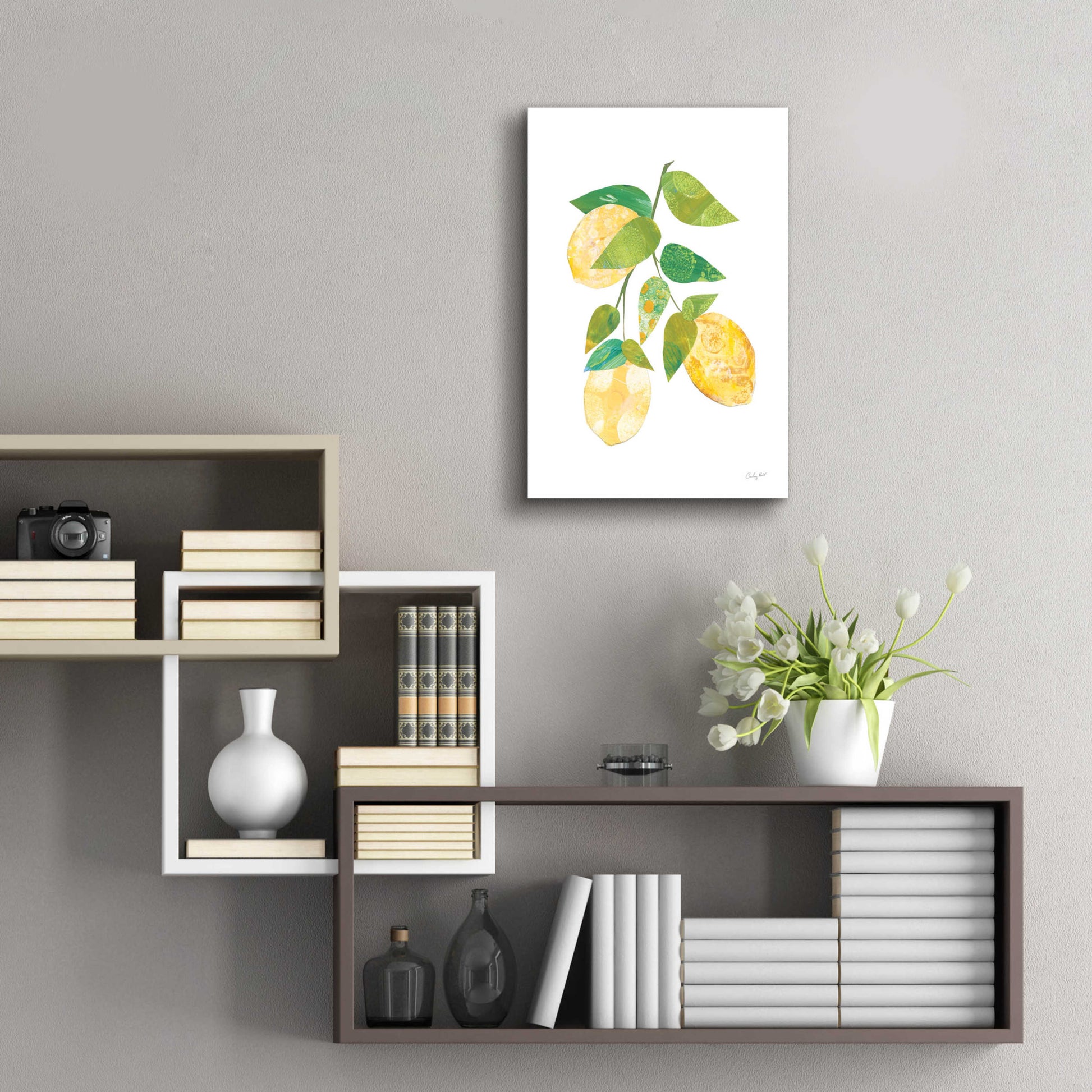 Epic Art 'Summer Lemons I by Courtney Prahl, Acrylic Glass Wall Art,16x24