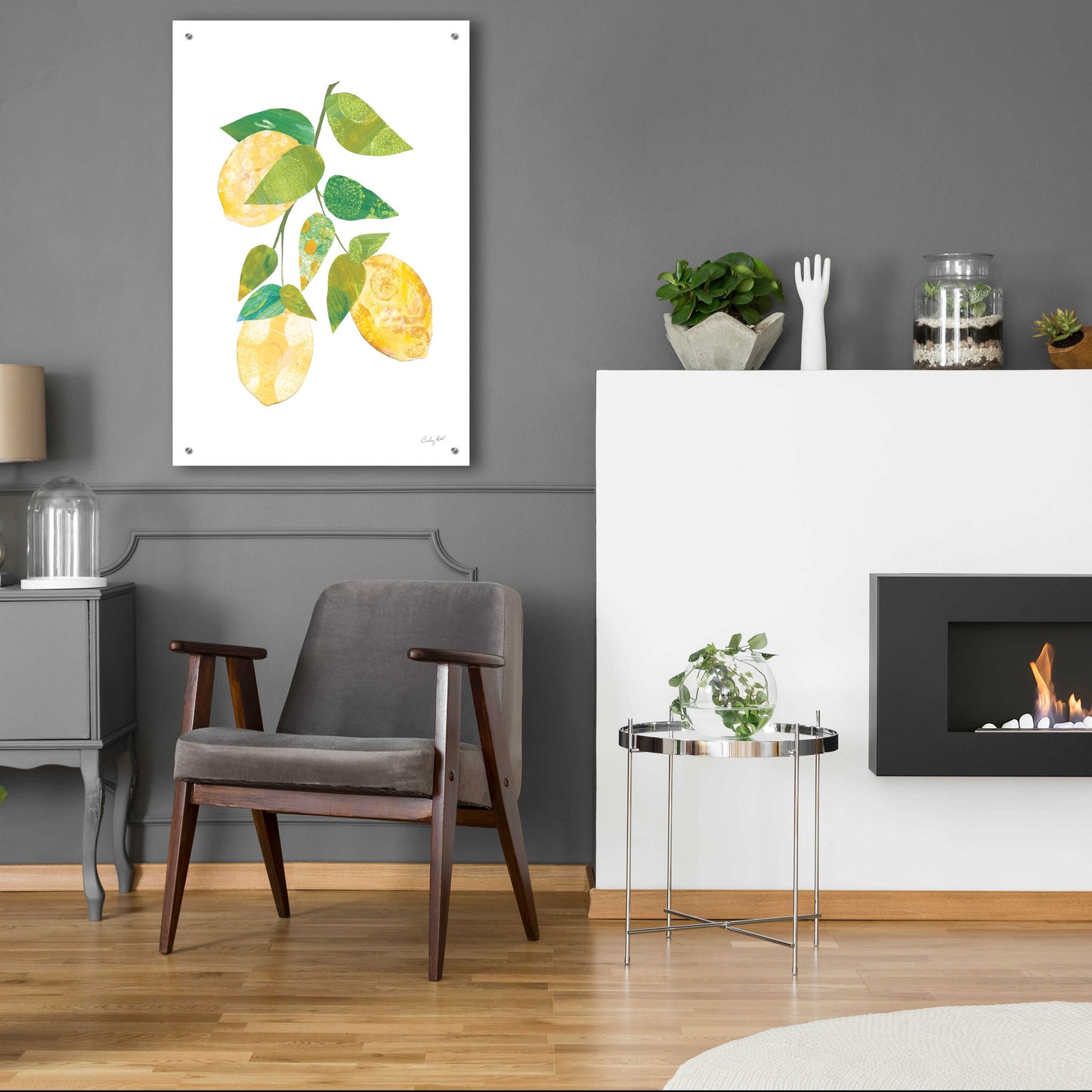 Epic Art 'Summer Lemons I by Courtney Prahl, Acrylic Glass Wall Art,24x36