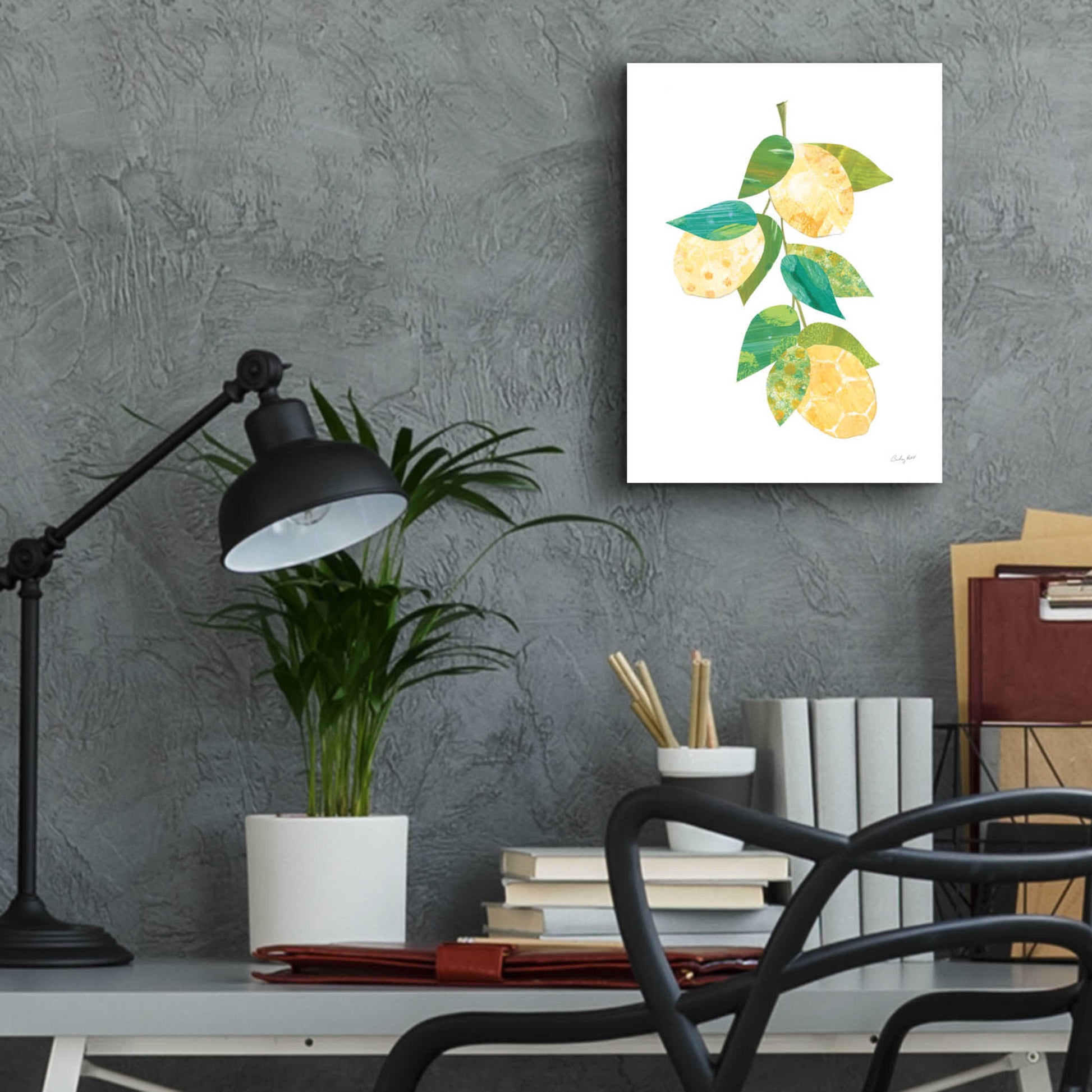 Epic Art 'Summer Lemons II by Courtney Prahl, Acrylic Glass Wall Art,12x16