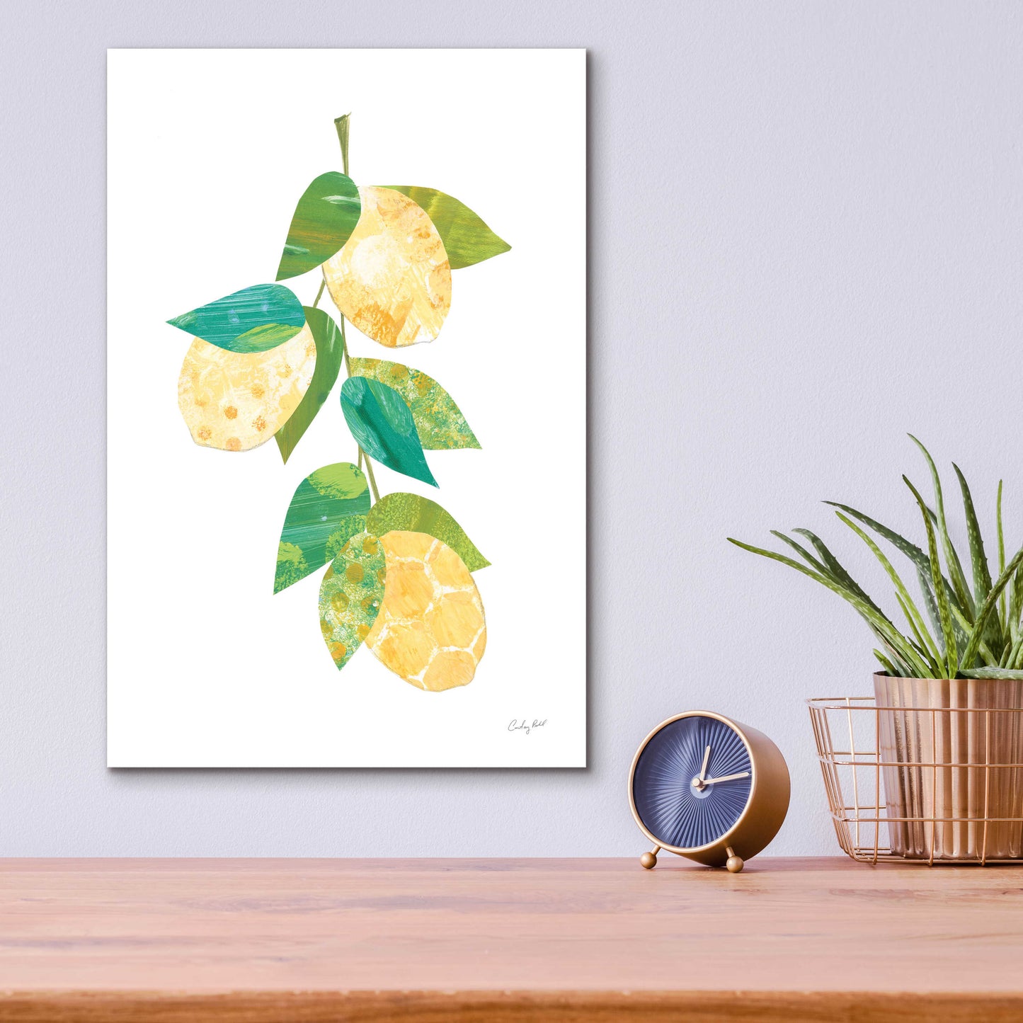 Epic Art 'Summer Lemons II by Courtney Prahl, Acrylic Glass Wall Art,12x16