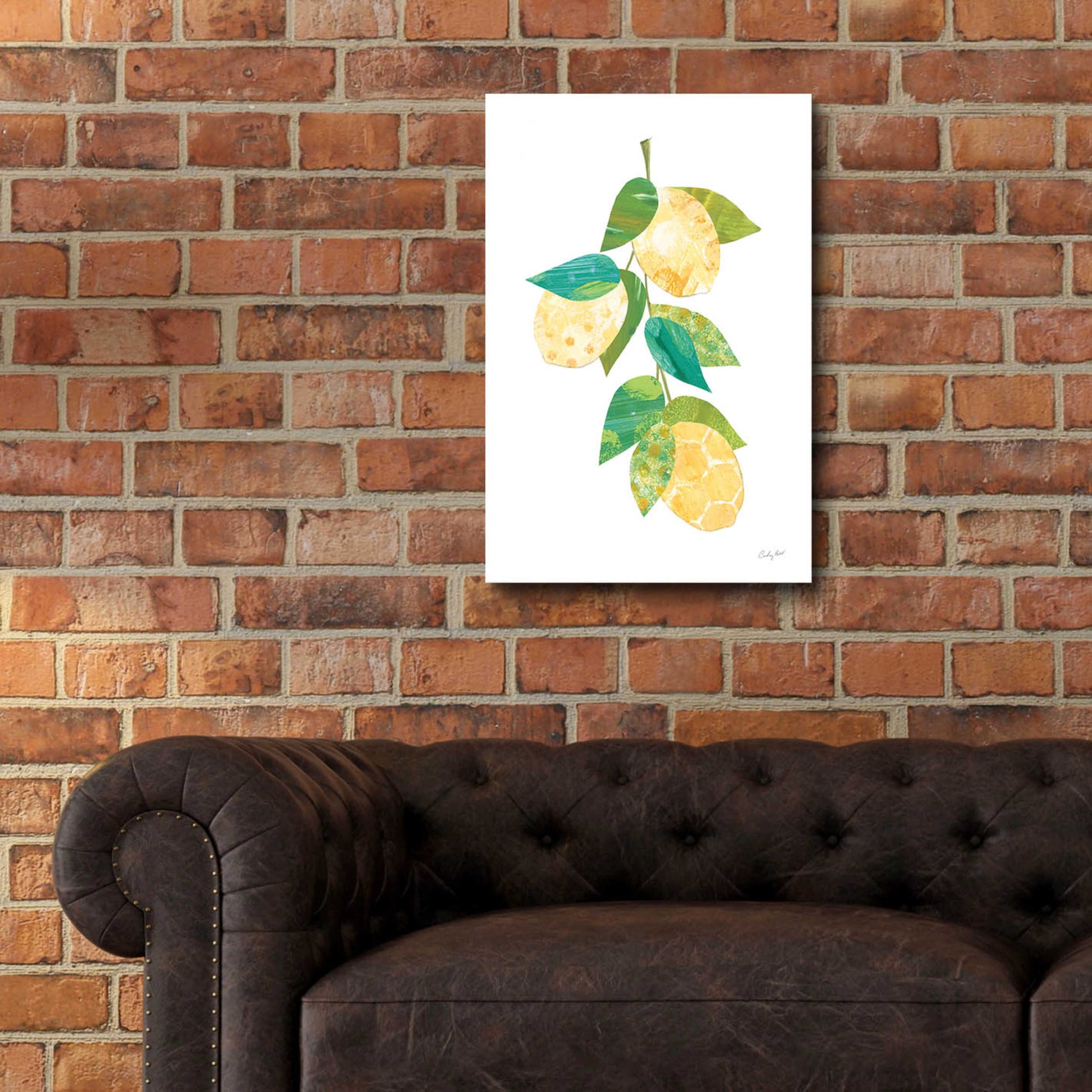 Epic Art 'Summer Lemons II by Courtney Prahl, Acrylic Glass Wall Art,16x24