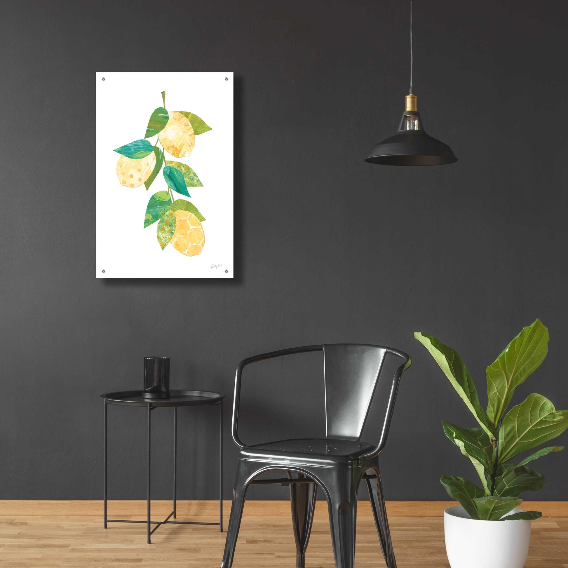 Epic Art 'Summer Lemons II by Courtney Prahl, Acrylic Glass Wall Art,24x36