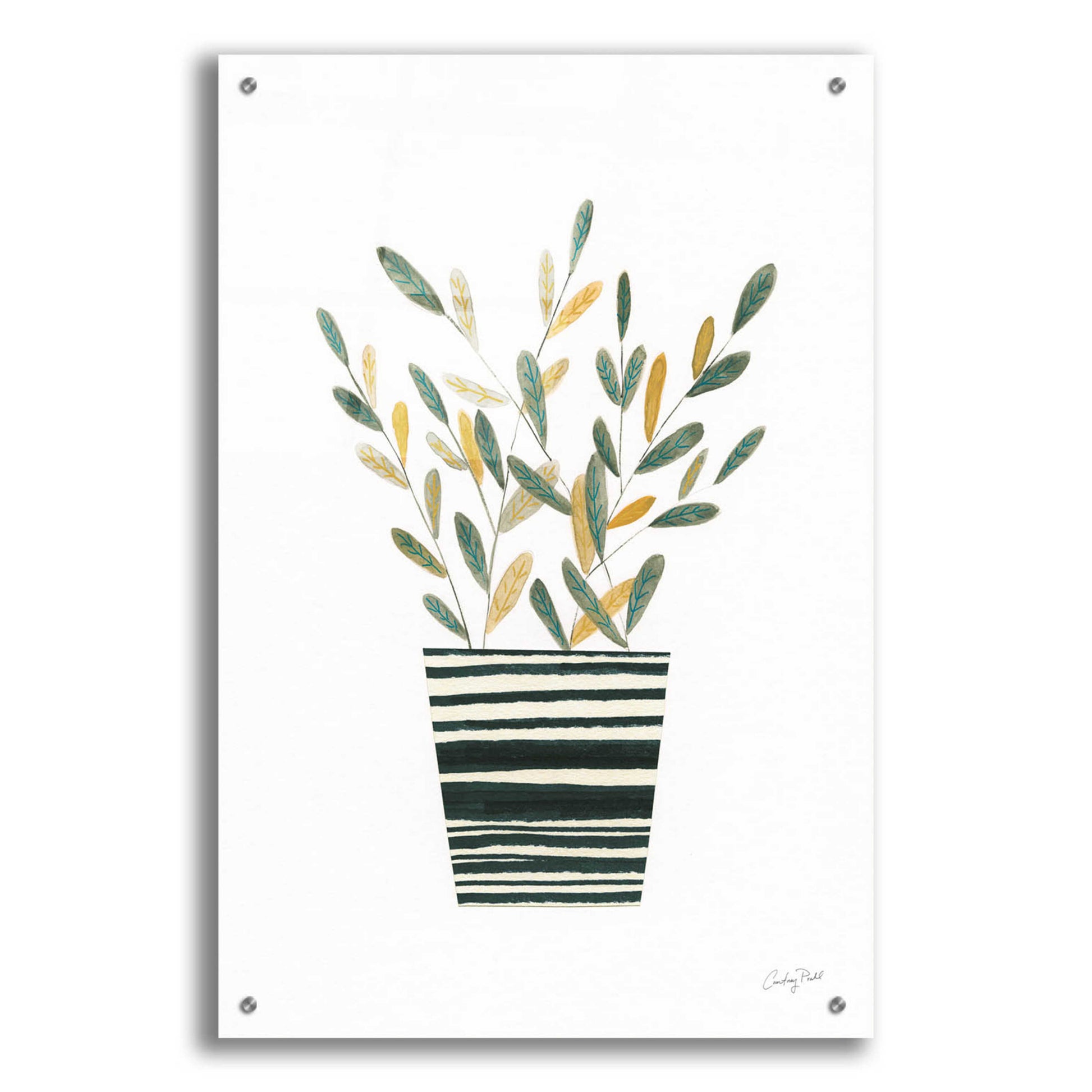 Epic Art 'Herb Garden I by Courtney Prahl, Acrylic Glass Wall Art,24x36