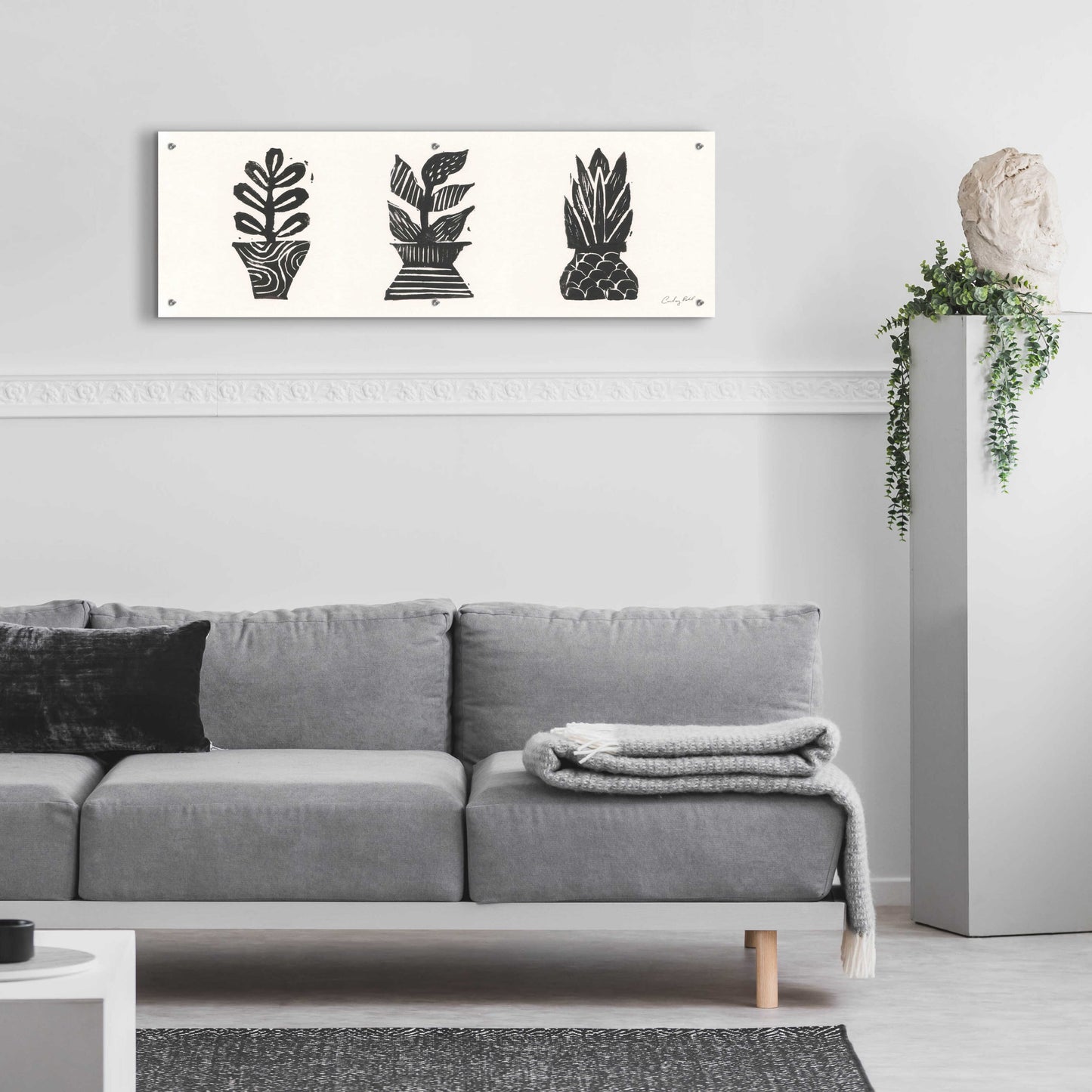 Epic Art 'Planted II by Courtney Prahl, Acrylic Glass Wall Art,48x16