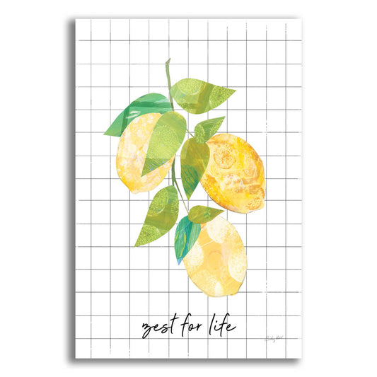 Epic Art 'Summer Lemons Sentiment I by Courtney Prahl, Acrylic Glass Wall Art