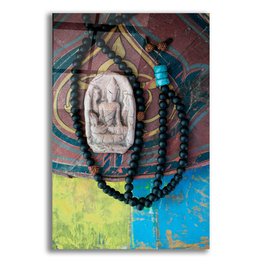 Epic Art 'Mala Beads Yogi' by Elena Ray, Acrylic Glass Wall Art