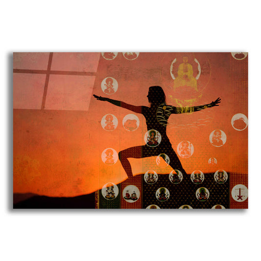 Epic Art 'Sunrise Yoga Meditation' by Elena Ray, Acrylic Glass Wall Art