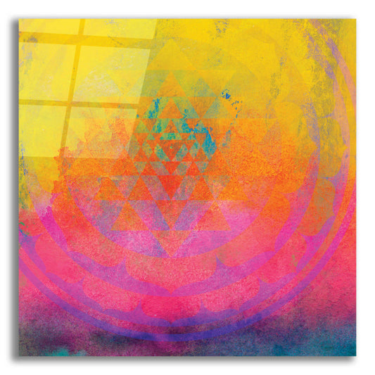 Epic Art 'High Frequency Mandala Fragment' by Elena Ray, Acrylic Glass Wall Art