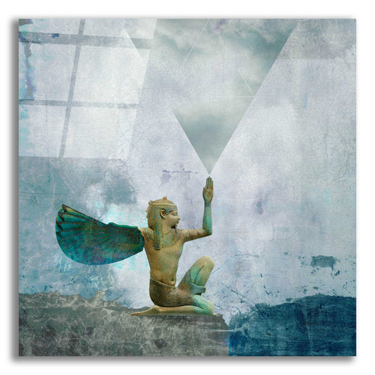 Epic Art 'Horus Recharging In The Clouds' by Elena Ray, Acrylic Glass Wall Art