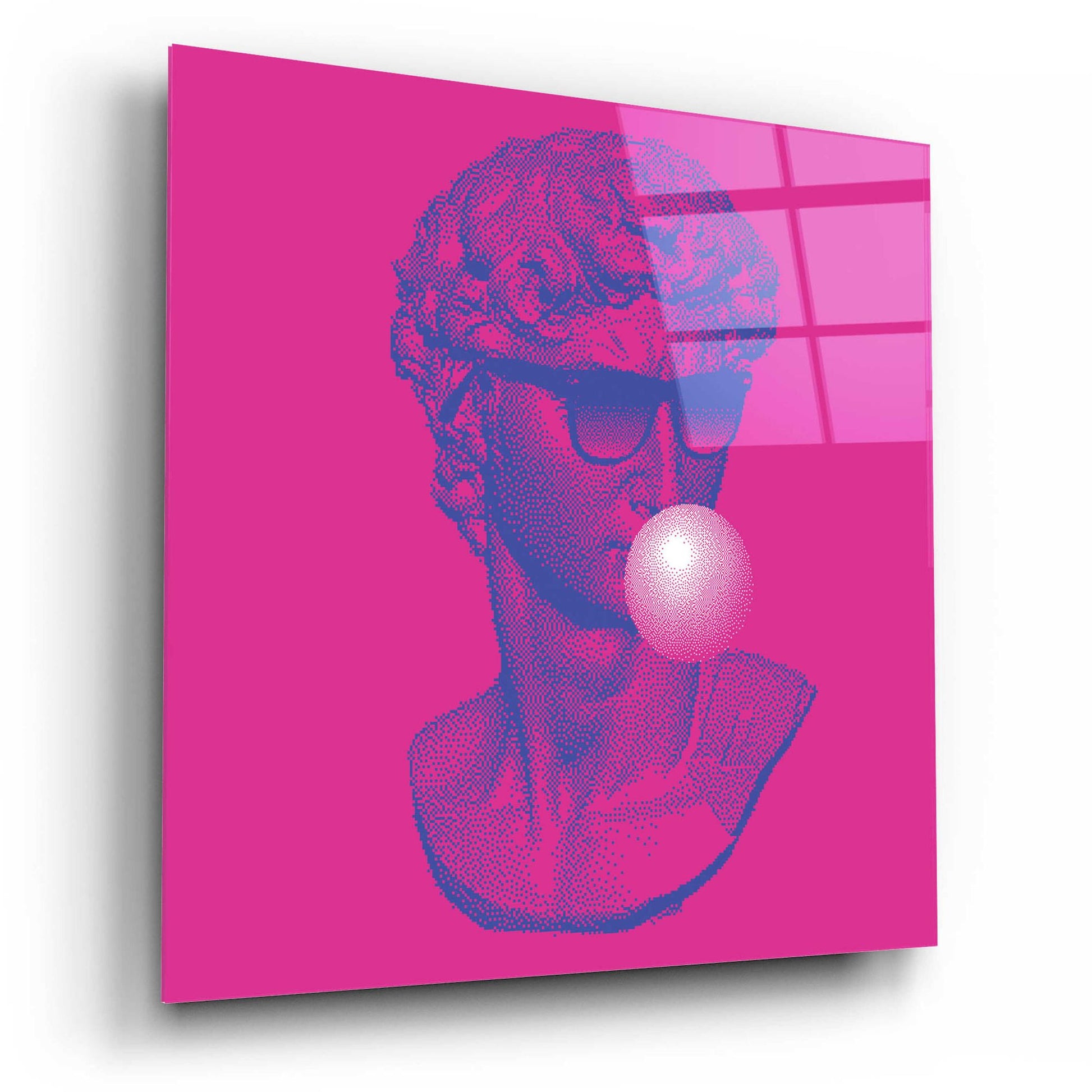 Epic Art 'Michelangelos Pixel David' by Epic Portfolio, Acrylic Glass Wall Art,12x12