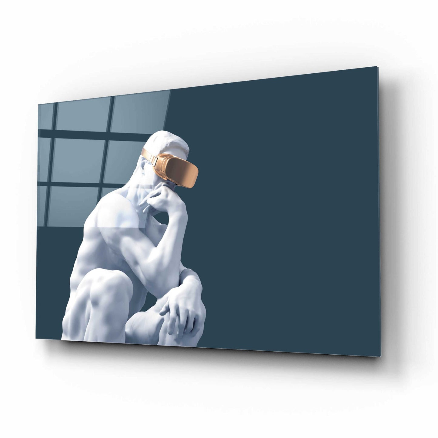 Epic Art 'Metaverse Thinker' by Epic Portfolio, Acrylic Glass Wall Art,16x12