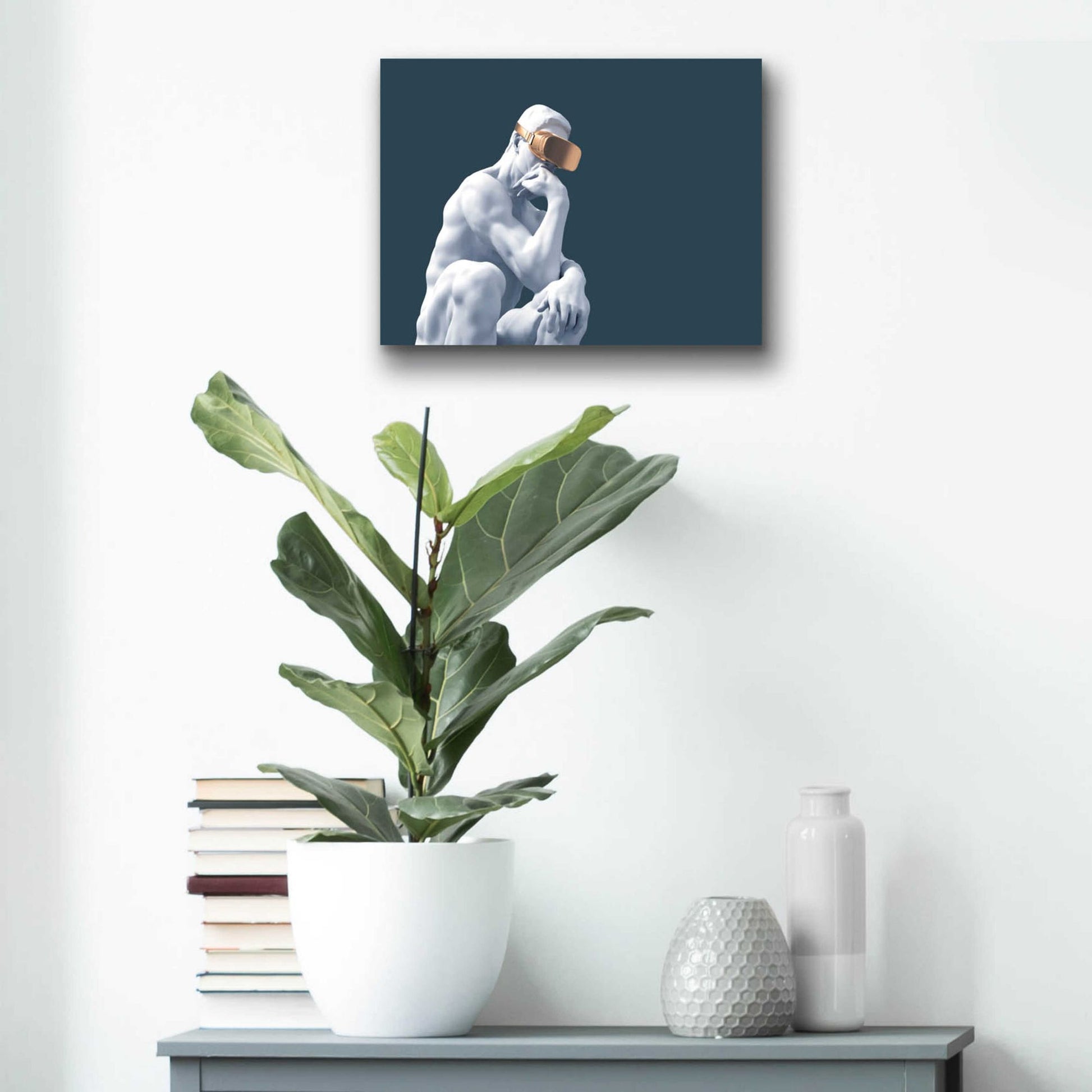 Epic Art 'Metaverse Thinker' by Epic Portfolio, Acrylic Glass Wall Art,16x12