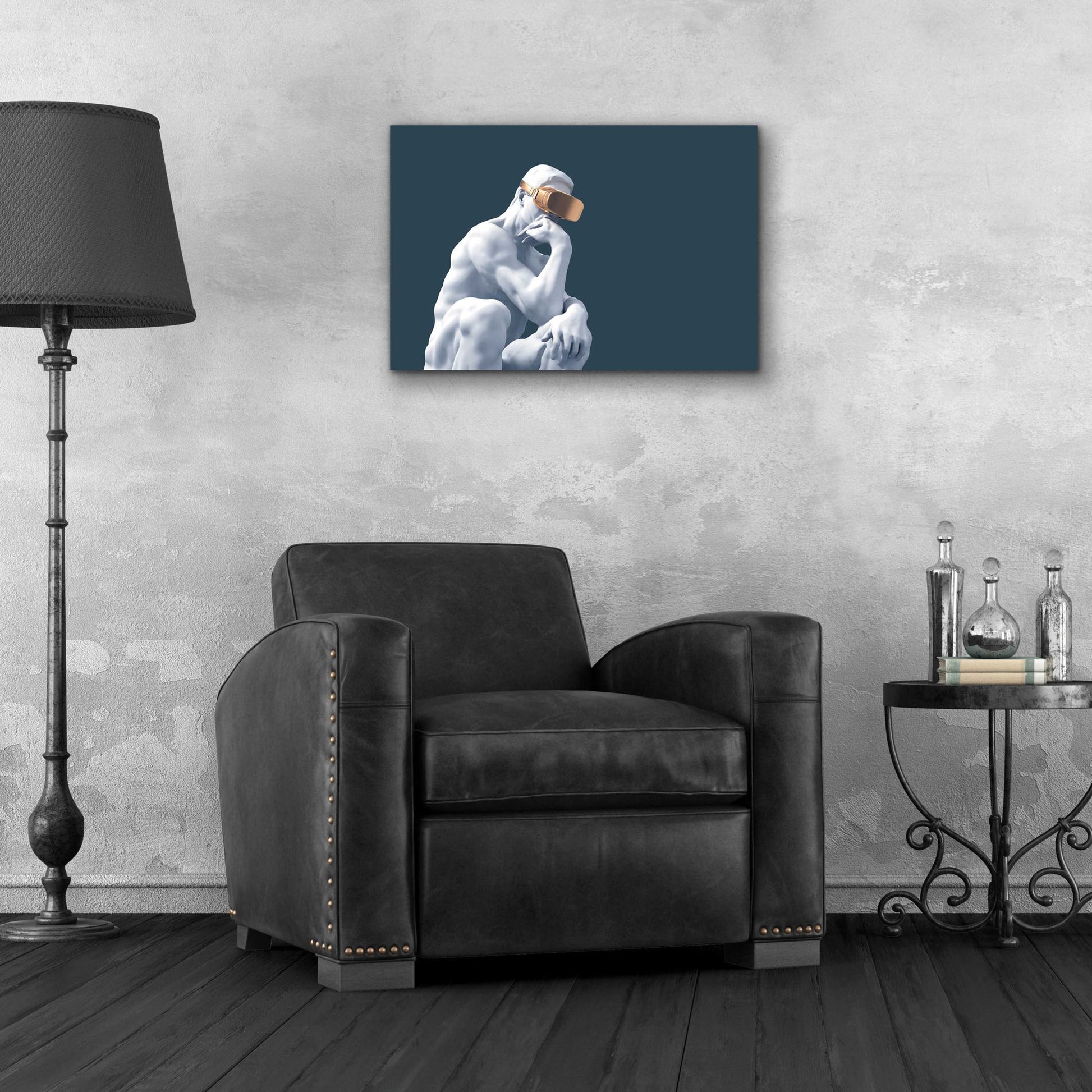 Epic Art 'Metaverse Thinker' by Epic Portfolio, Acrylic Glass Wall Art,24x16