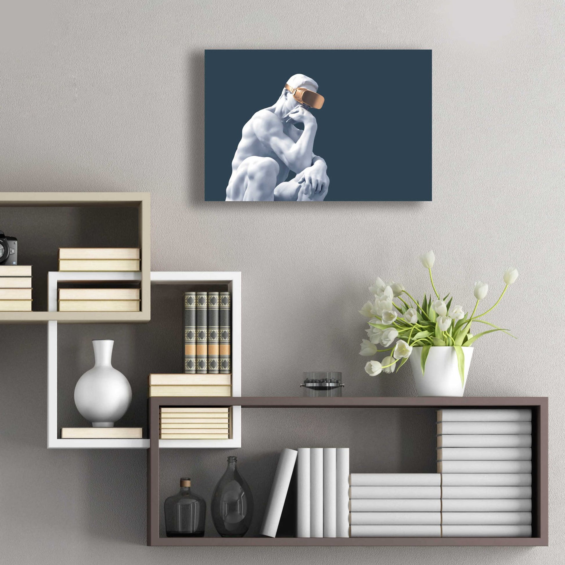 Epic Art 'Metaverse Thinker' by Epic Portfolio, Acrylic Glass Wall Art,24x16