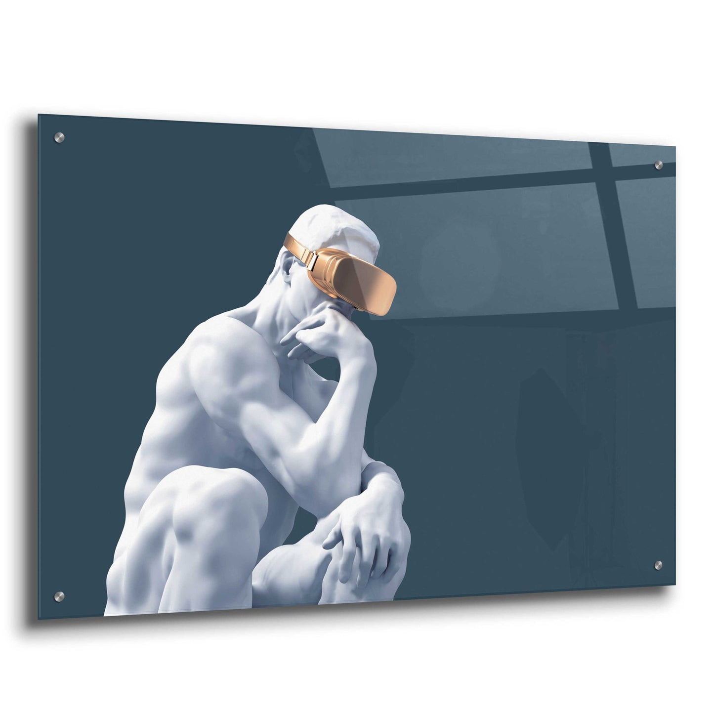 Epic Art 'Metaverse Thinker' by Epic Portfolio, Acrylic Glass Wall Art,36x24