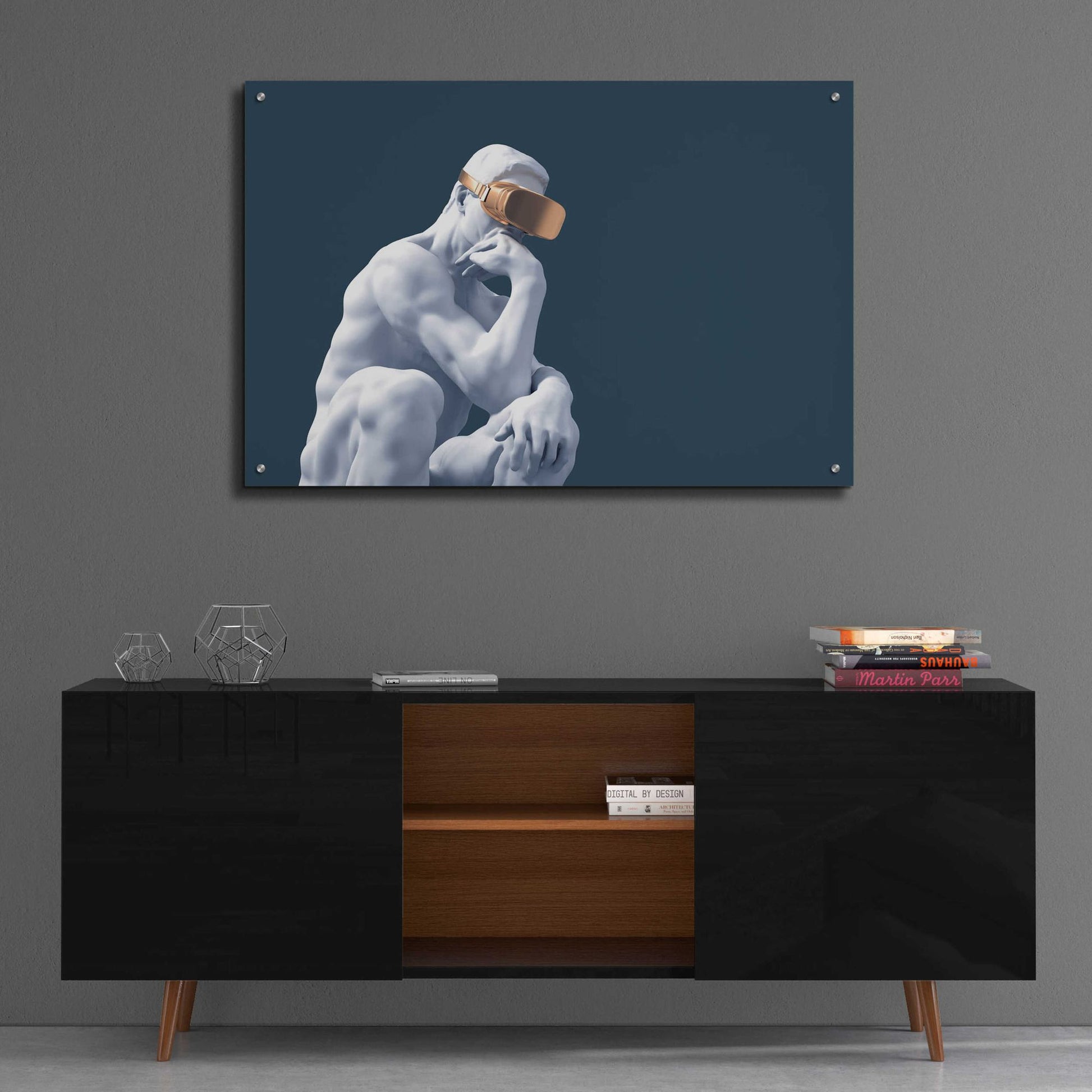 Epic Art 'Metaverse Thinker' by Epic Portfolio, Acrylic Glass Wall Art,36x24