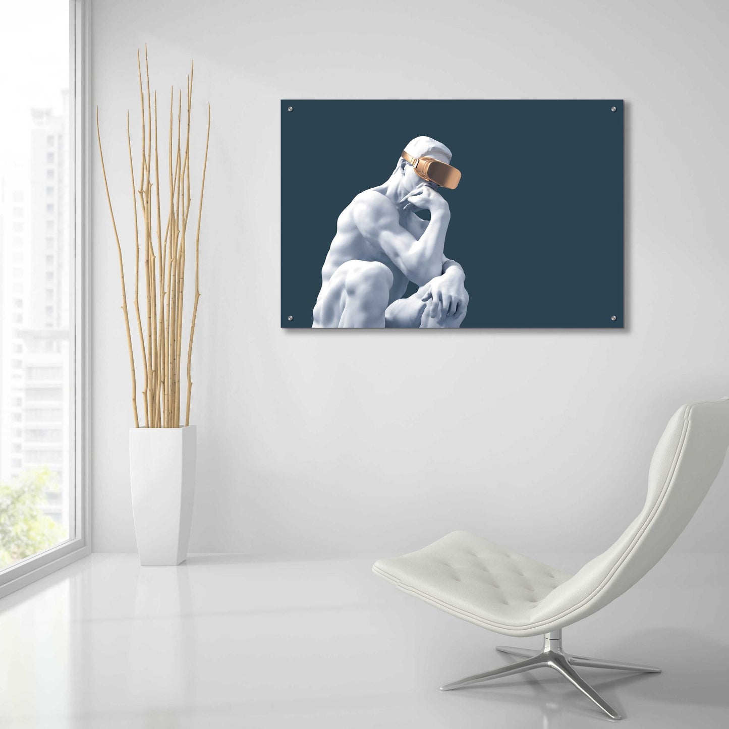 Epic Art 'Metaverse Thinker' by Epic Portfolio, Acrylic Glass Wall Art,36x24