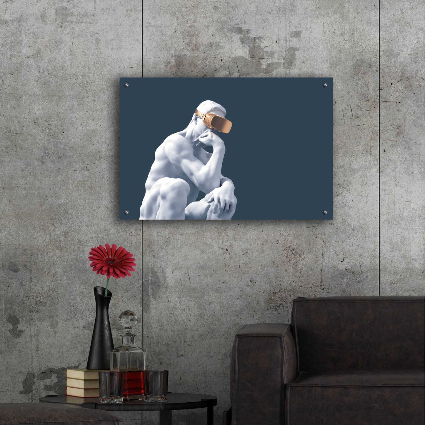 Epic Art 'Metaverse Thinker' by Epic Portfolio, Acrylic Glass Wall Art,36x24