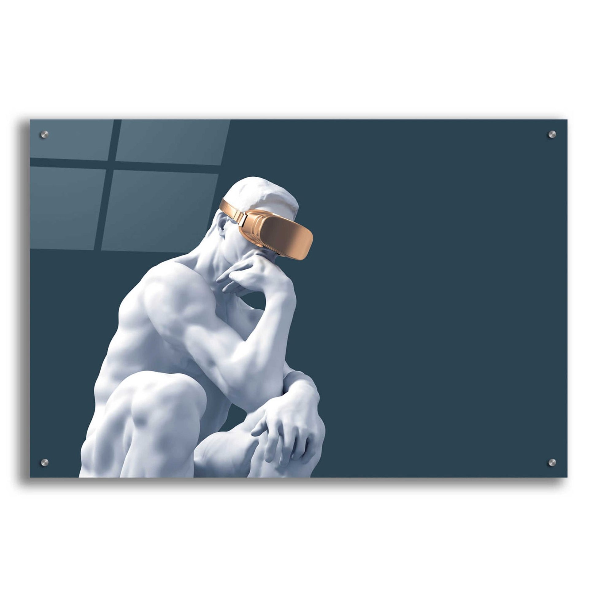 Epic Art 'Metaverse Thinker' by Epic Portfolio, Acrylic Glass Wall Art,36x24