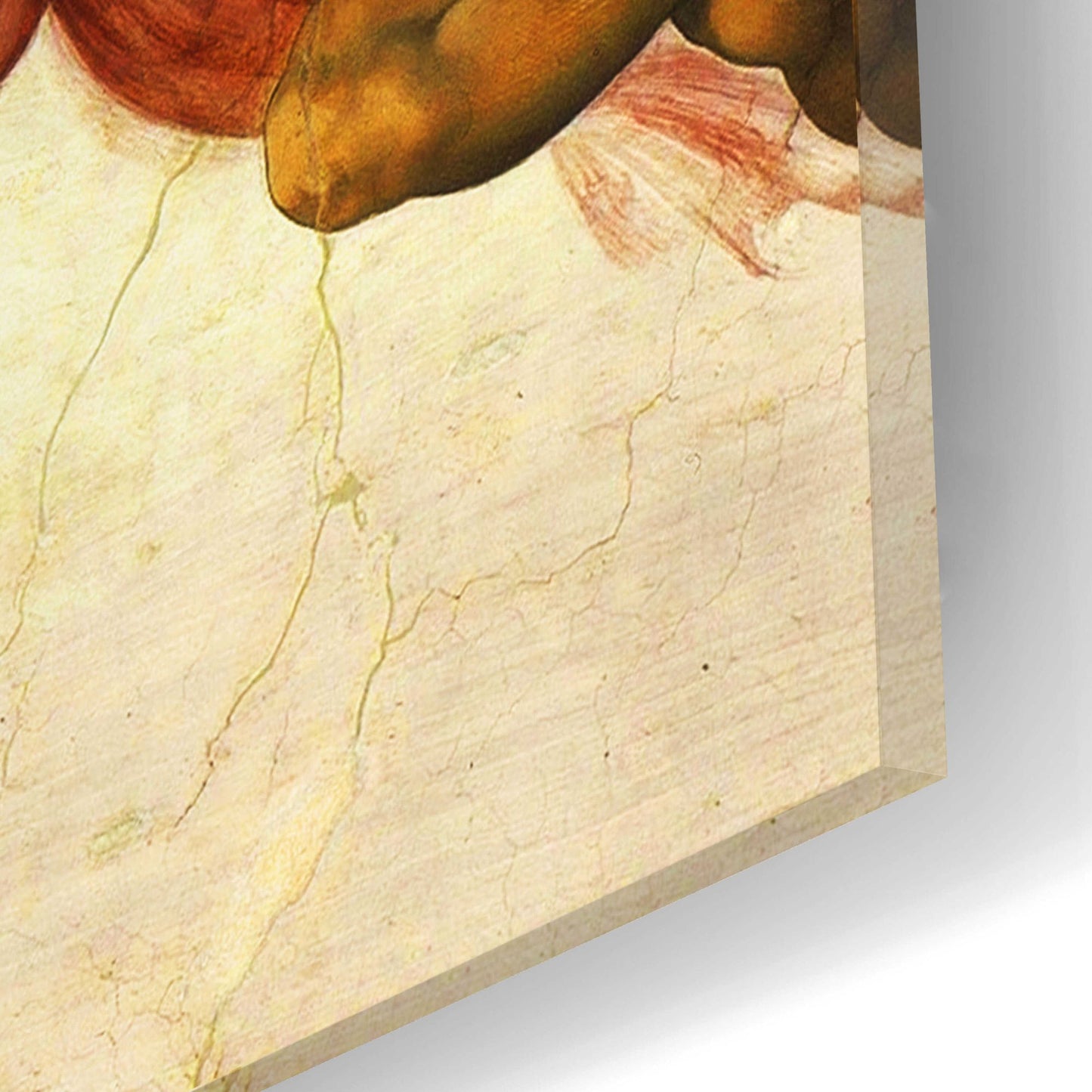 Epic Art 'Michelangelo - Creation of Adam Colorful I' by Epic Art Portfolio, Acrylic Glass Wall Art,16x12
