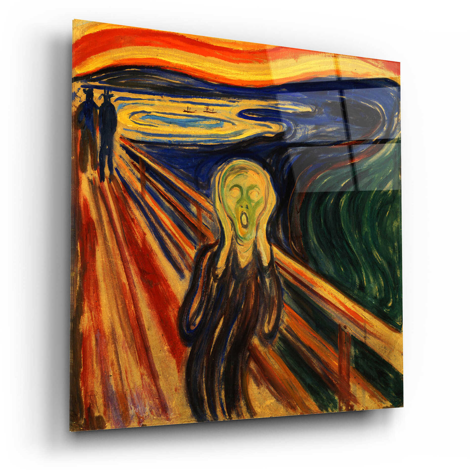 Epic Art 'The Scream' by Edvard Munch, Acrylic Glass Wall Art,12x12