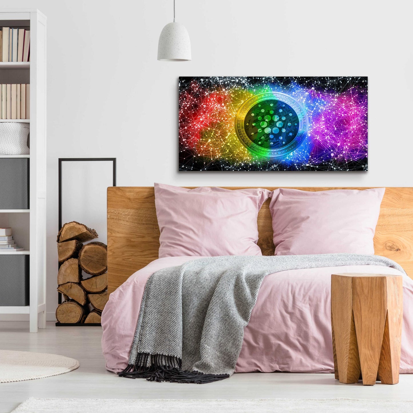 Epic Art 'ADA Cardano Crypto Constellation' by Epic Portfolio, Acrylic Glass Wall Art,48x24