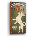 Epic Art 'White Chihuahua on Green' by Ryan Fowler, Acrylic Glass Wall Art