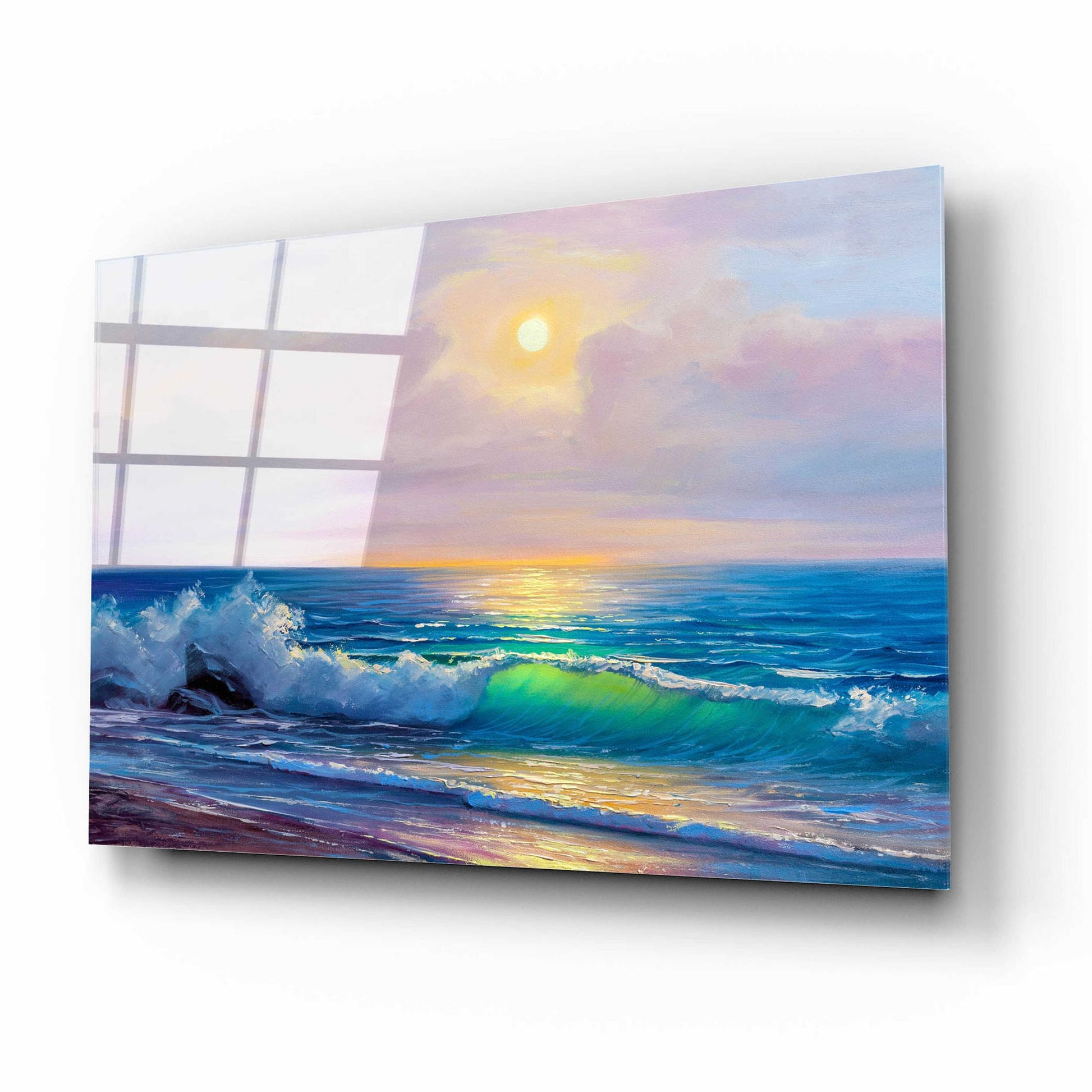 Epic Art 'Bali Sunset' by Epic Portfolio, Acrylic Glass Wall Art,16x12