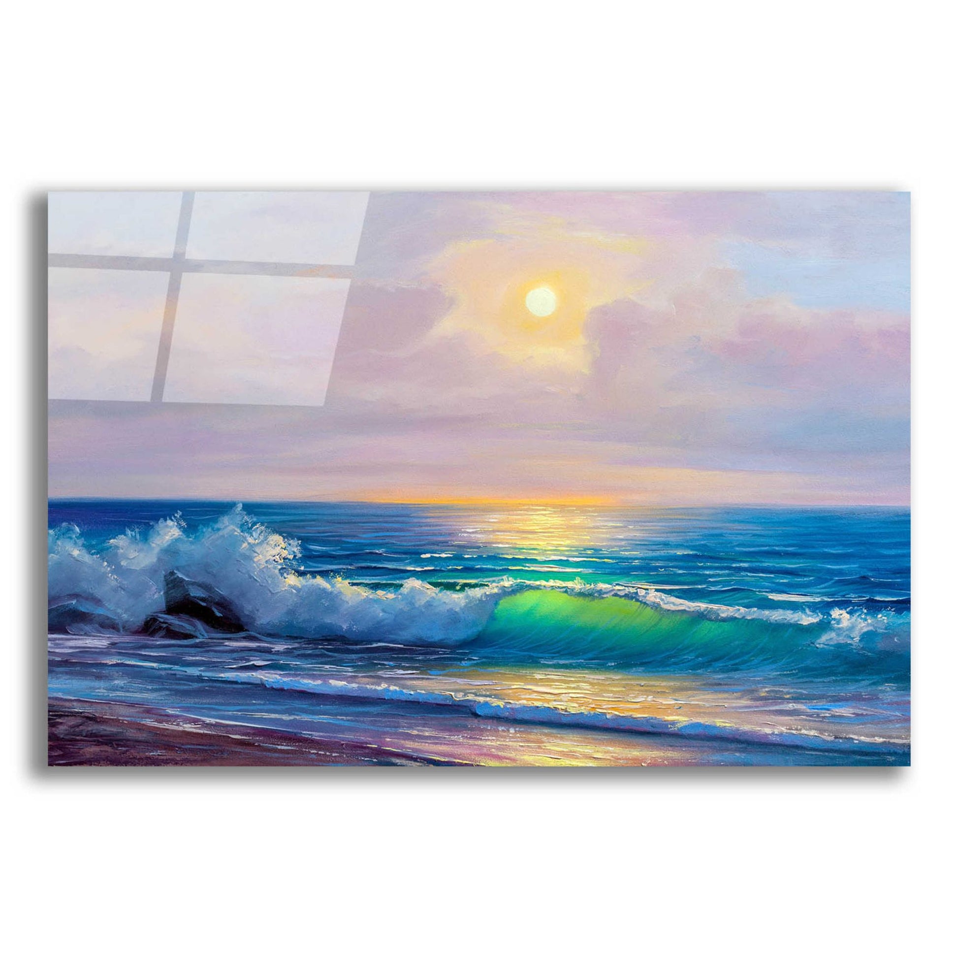 Epic Art 'Bali Sunset' by Epic Portfolio, Acrylic Glass Wall Art,16x12