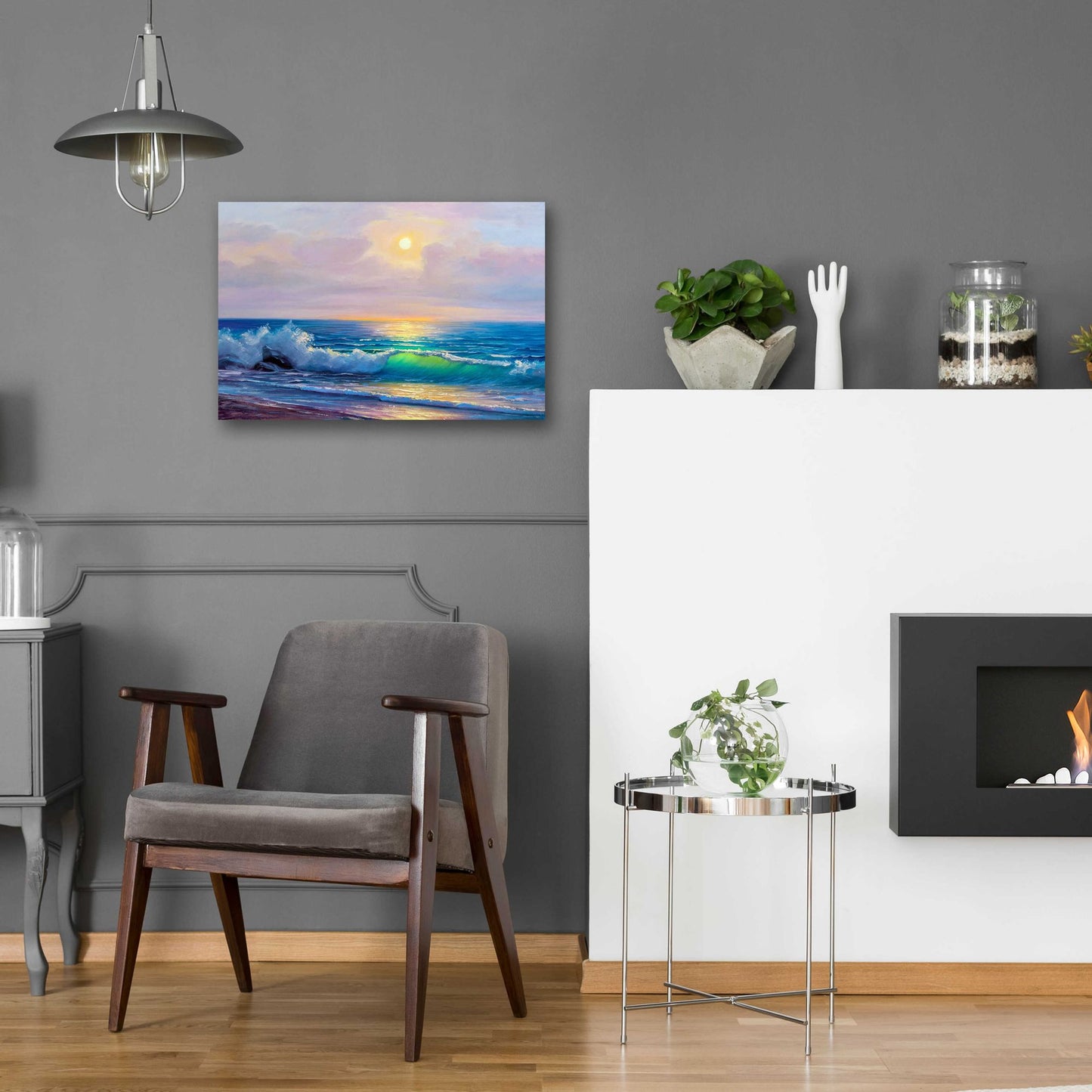 Epic Art 'Bali Sunset' by Epic Portfolio, Acrylic Glass Wall Art,24x16