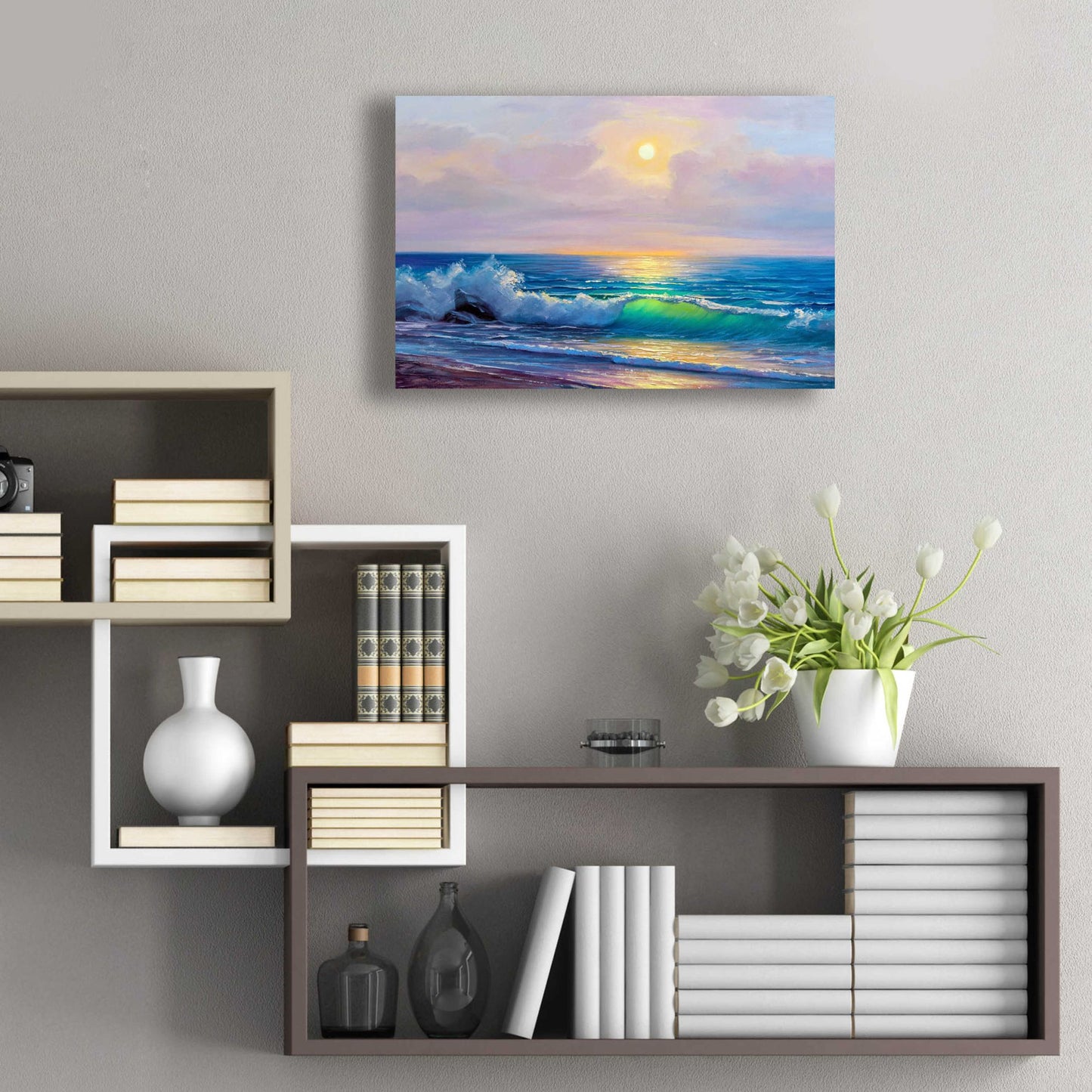 Epic Art 'Bali Sunset' by Epic Portfolio, Acrylic Glass Wall Art,24x16